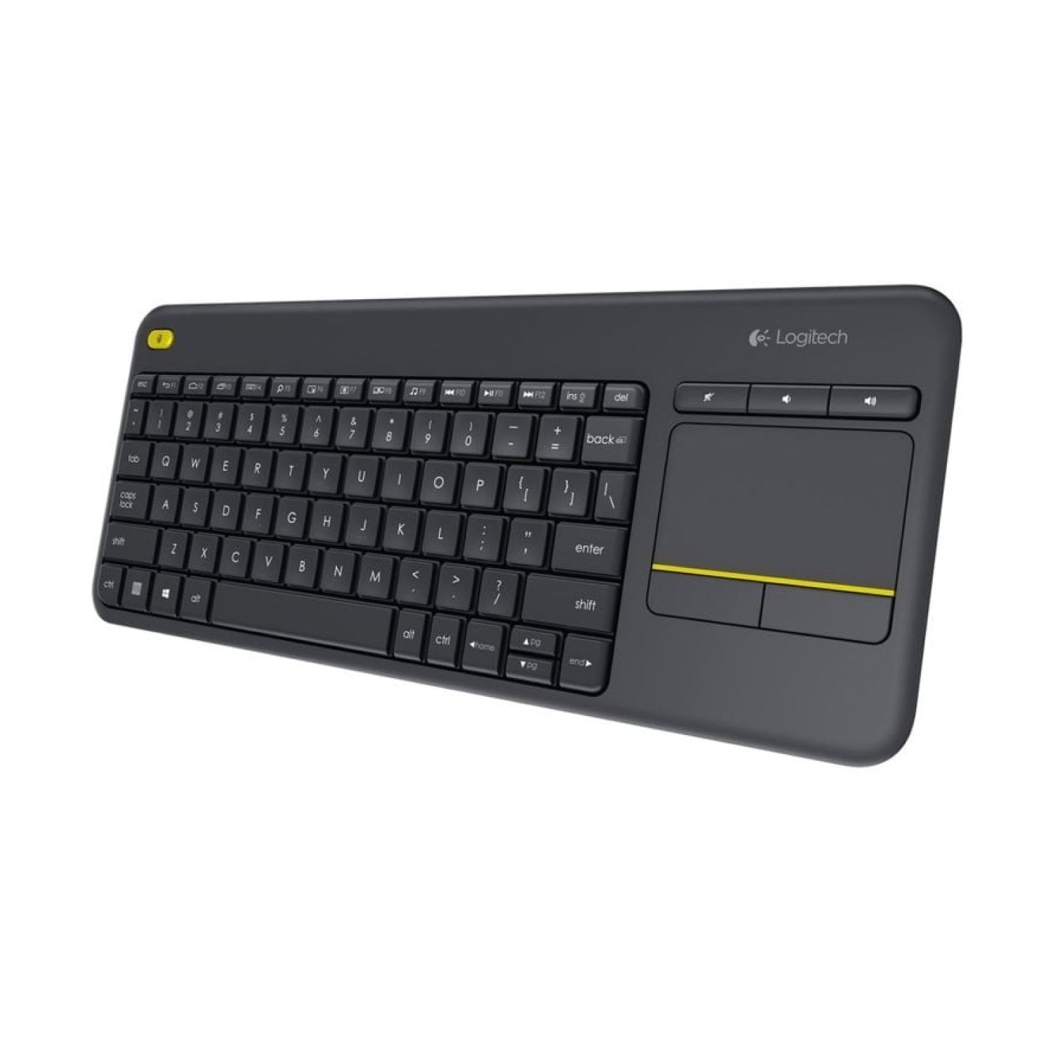 Logitech K400 Plus · Teclado Wireless · Smart TV · Touchpad Integrado