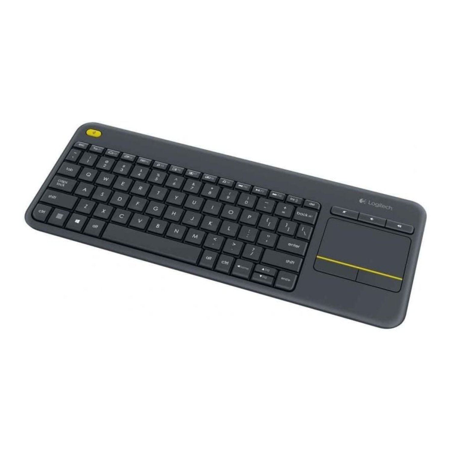 Logitech K400 Plus · Teclado Wireless · Smart TV · Touchpad Integrado
