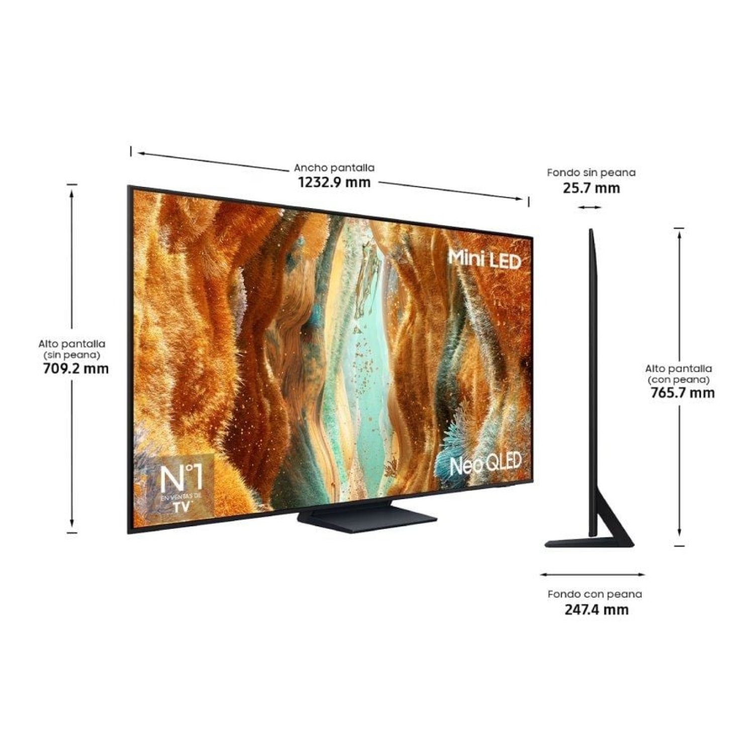Samsung Neo QLED · 55" · 4K Ultra HD · Smart TV · WiFi