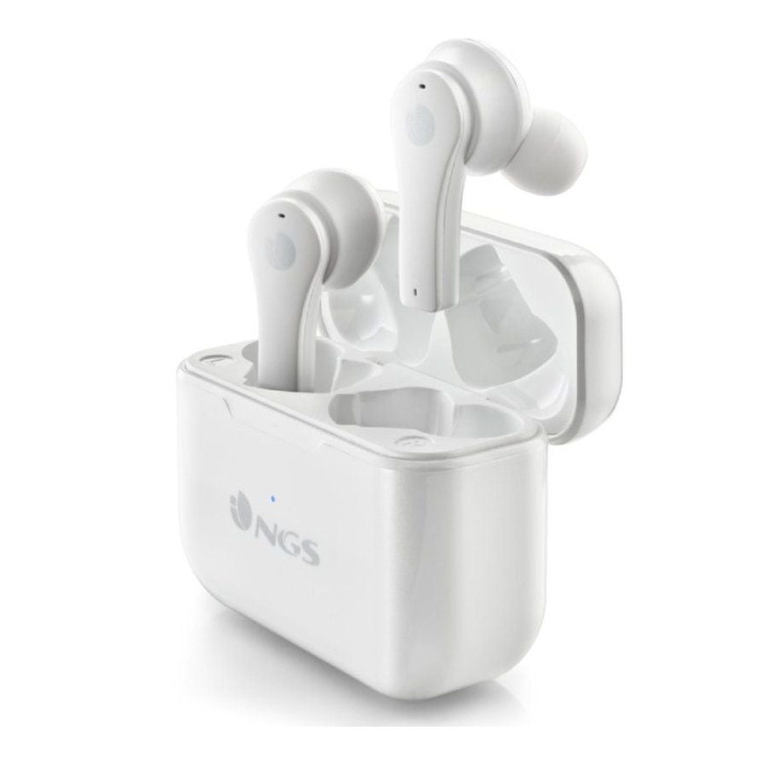 NGS Ártica Bloom · Auriculares Bluetooth · 6h Autonomía · Estuche de Carga · Blancos