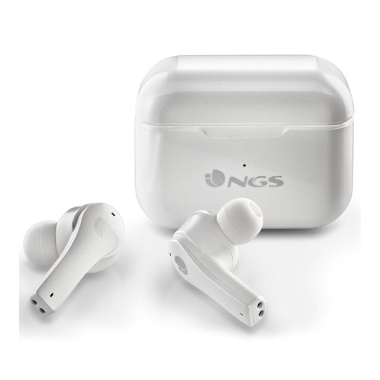 NGS Ártica Bloom · Auriculares Bluetooth · 6h Autonomía · Estuche de Carga · Blancos