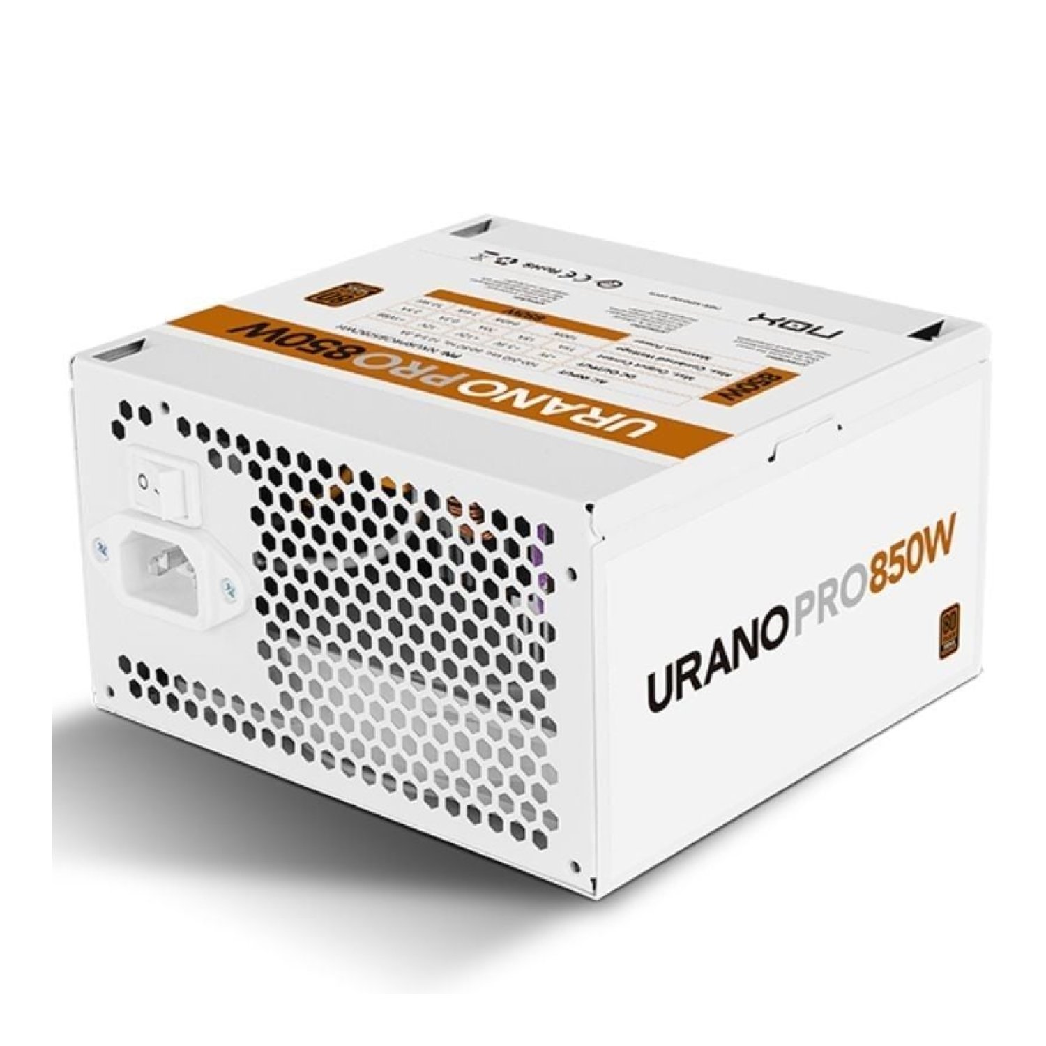 Nox Hummer Urano Pro White · 850W · 80 Plus Bronze · Ventilador 12cm