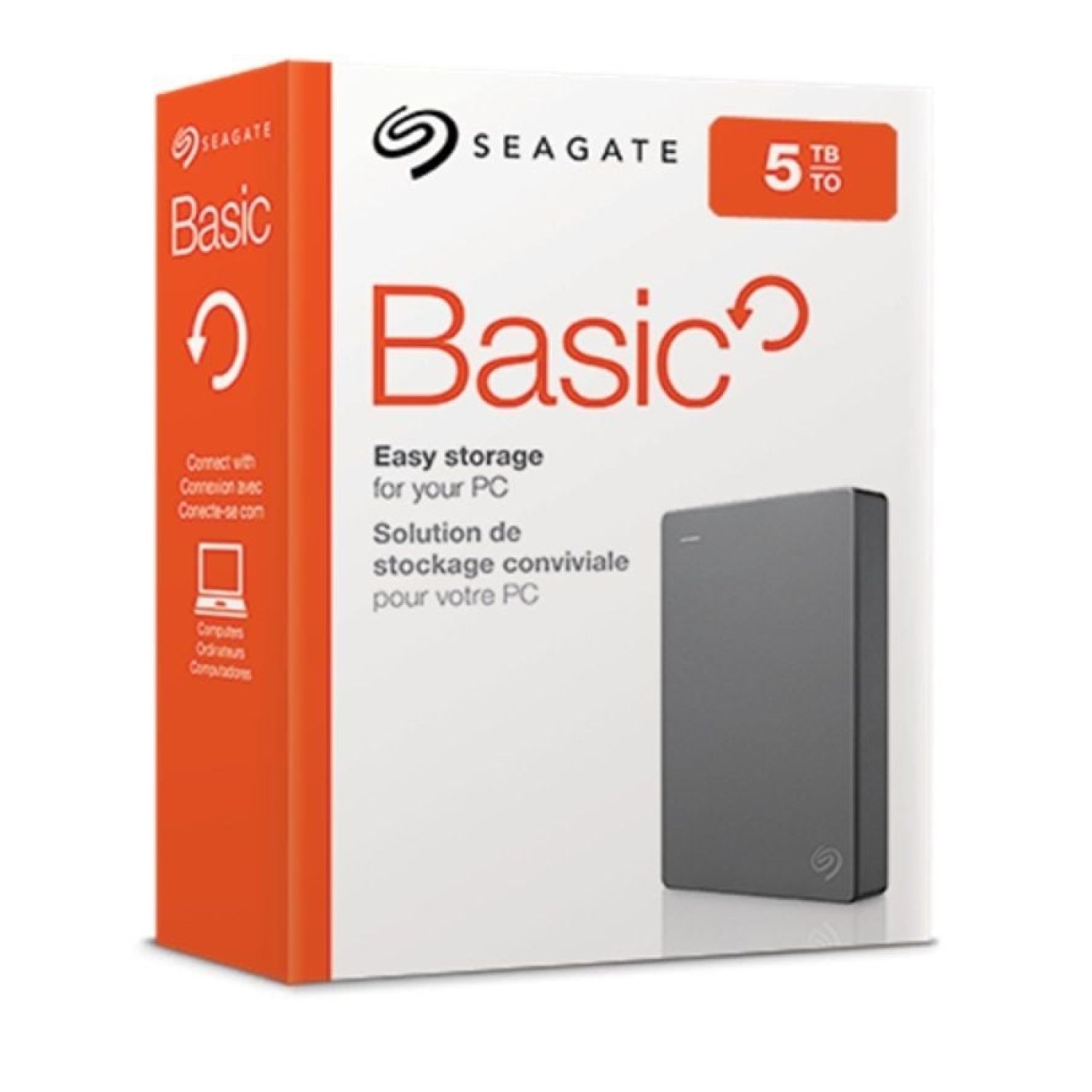 Seagate Basic · Disco Externo 2,5" · 5TB · USB 3.0
