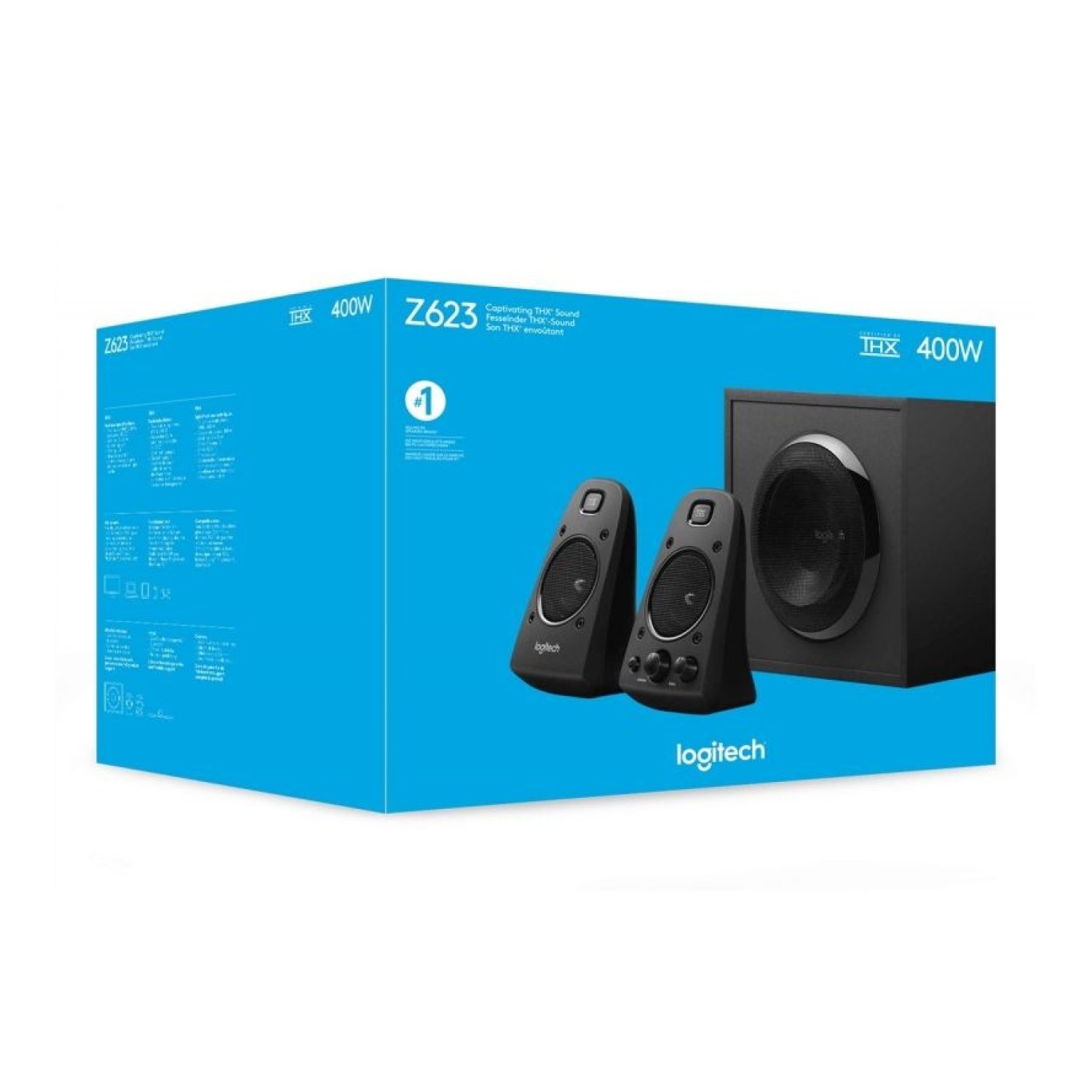 Altavoces Logitech Z623 THX/ 200W/ 2.1
