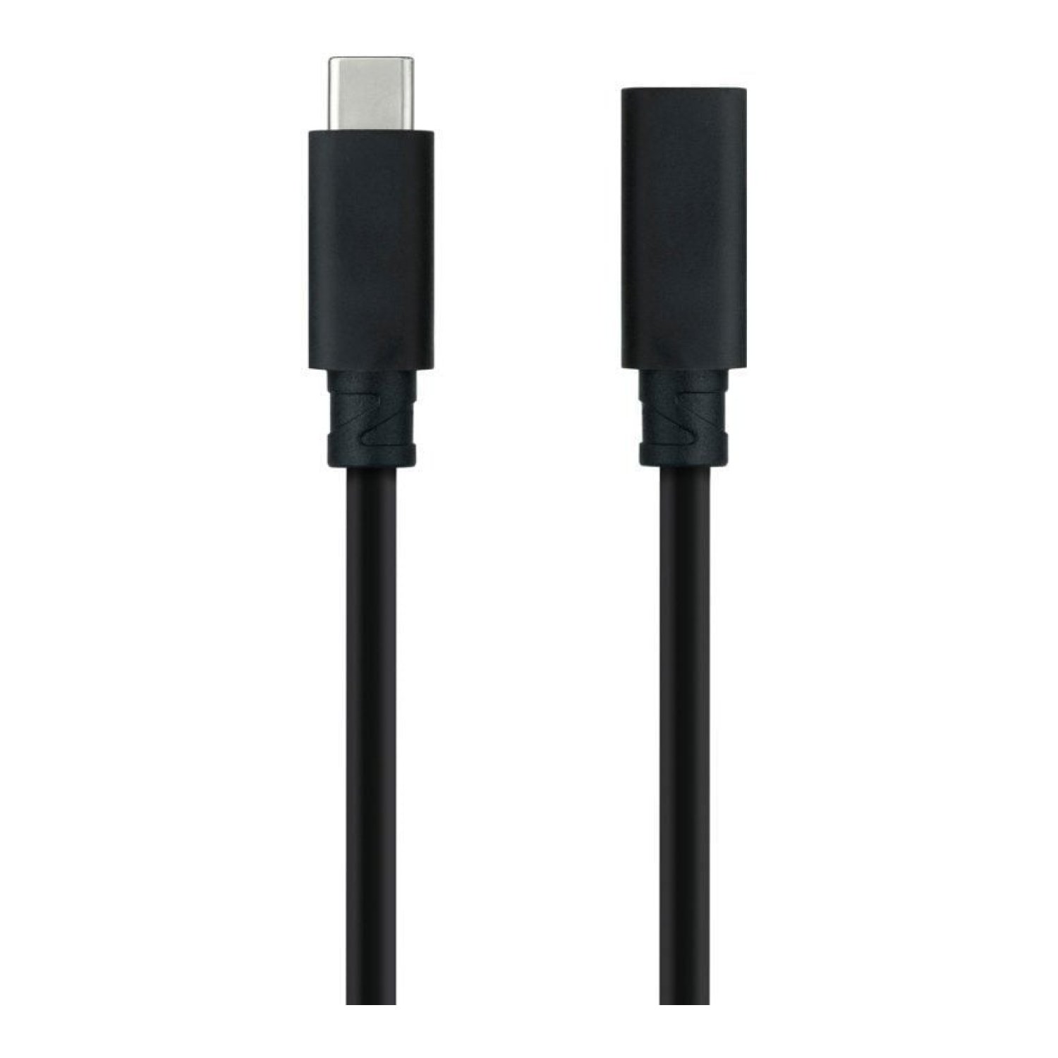 Nanocable · Alargador USB Tipo-C 3.2 · 1m · USB-C Macho-Hembra · Negro