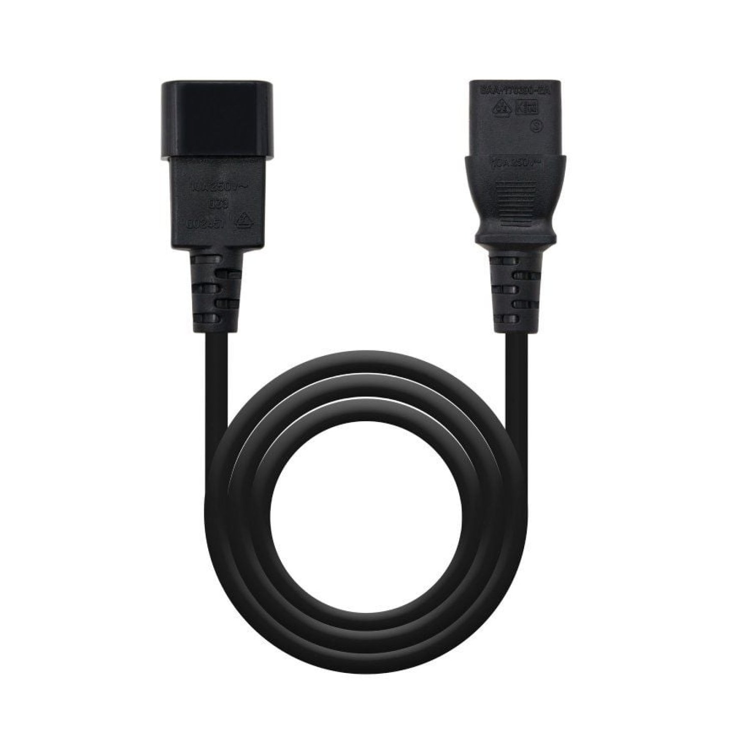Nanocable · Cable Alargador IEC C13-C14 · 3m · Negro