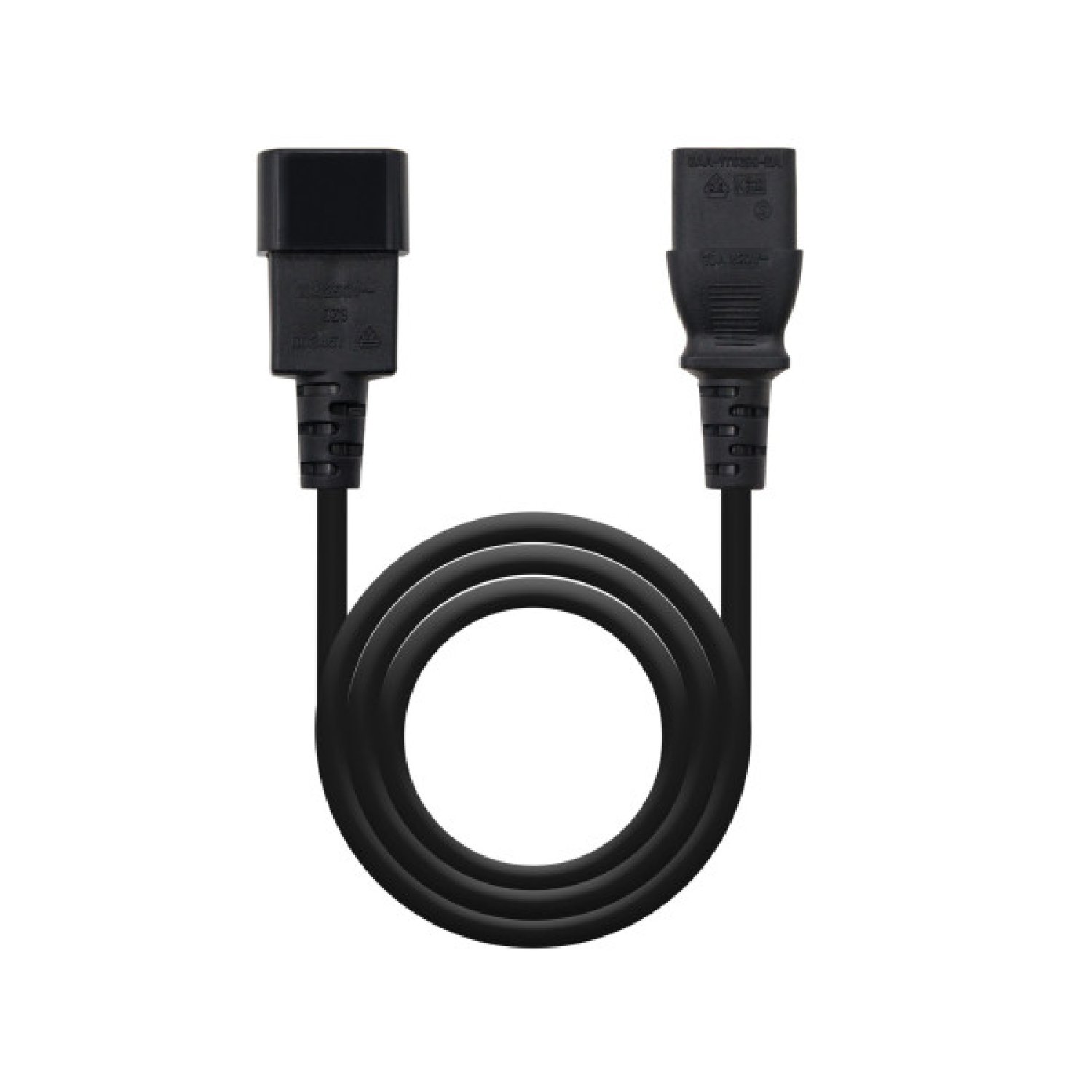 Nanocable · Cable Alargador IEC C13-C14 · 3m · Negro