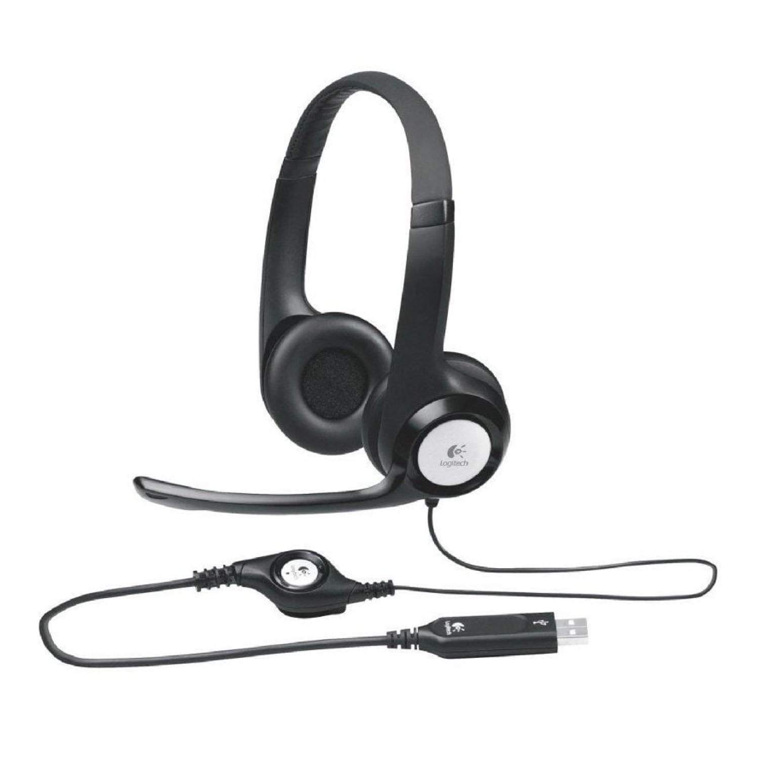 Logitech H390 · Auriculares con Micrófono · USB · Negros