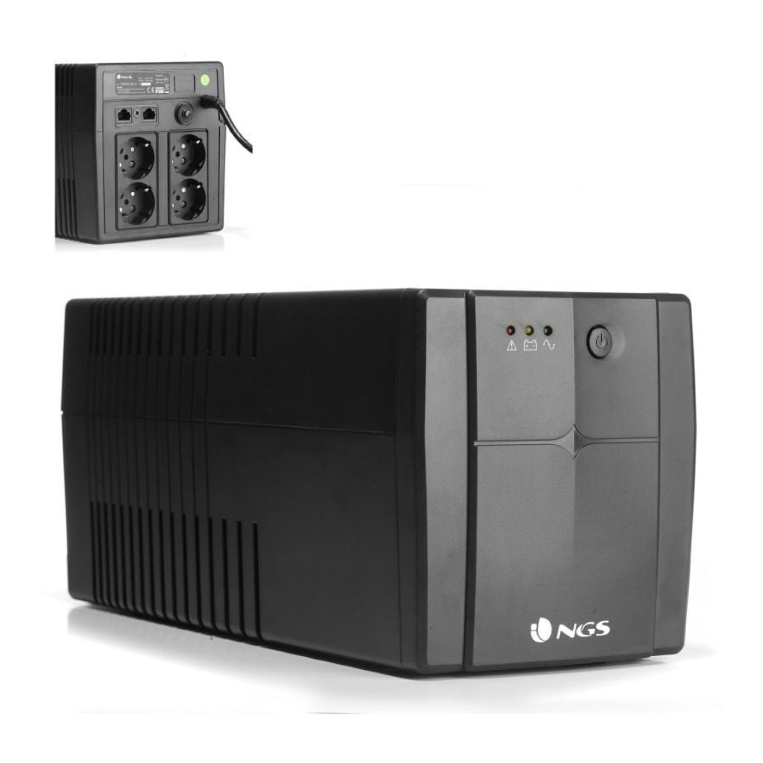 NGS Fortress 1500 V2 · SAI Offline · 1200VA/720W · 4 Salidas · Torre
