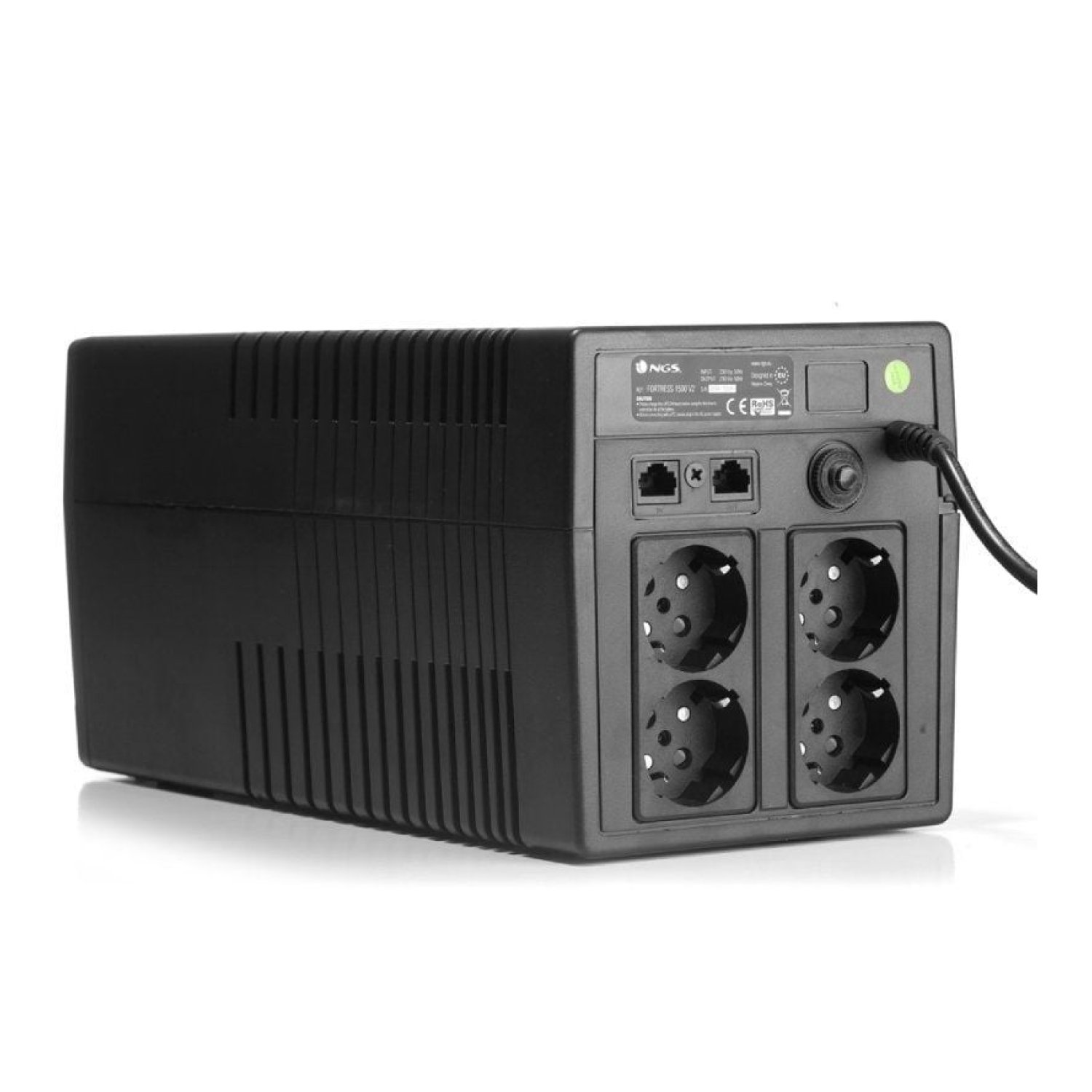 NGS Fortress 1500 V2 · SAI Offline · 1200VA/720W · 4 Salidas · Torre