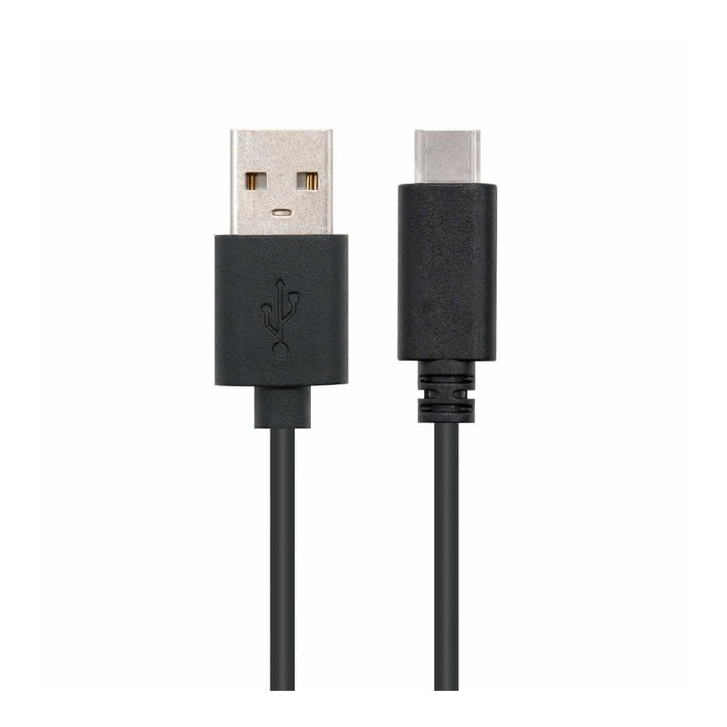 Nanocable · Cable USB 2.0 · USB Tipo-C a USB Macho · 480Mbps · 2m · Negro
