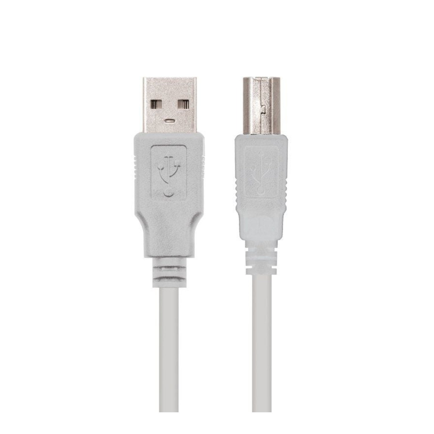Nanocable · Cable USB 2.0 · 3m · USB Tipo-B Macho a USB Macho · Beige