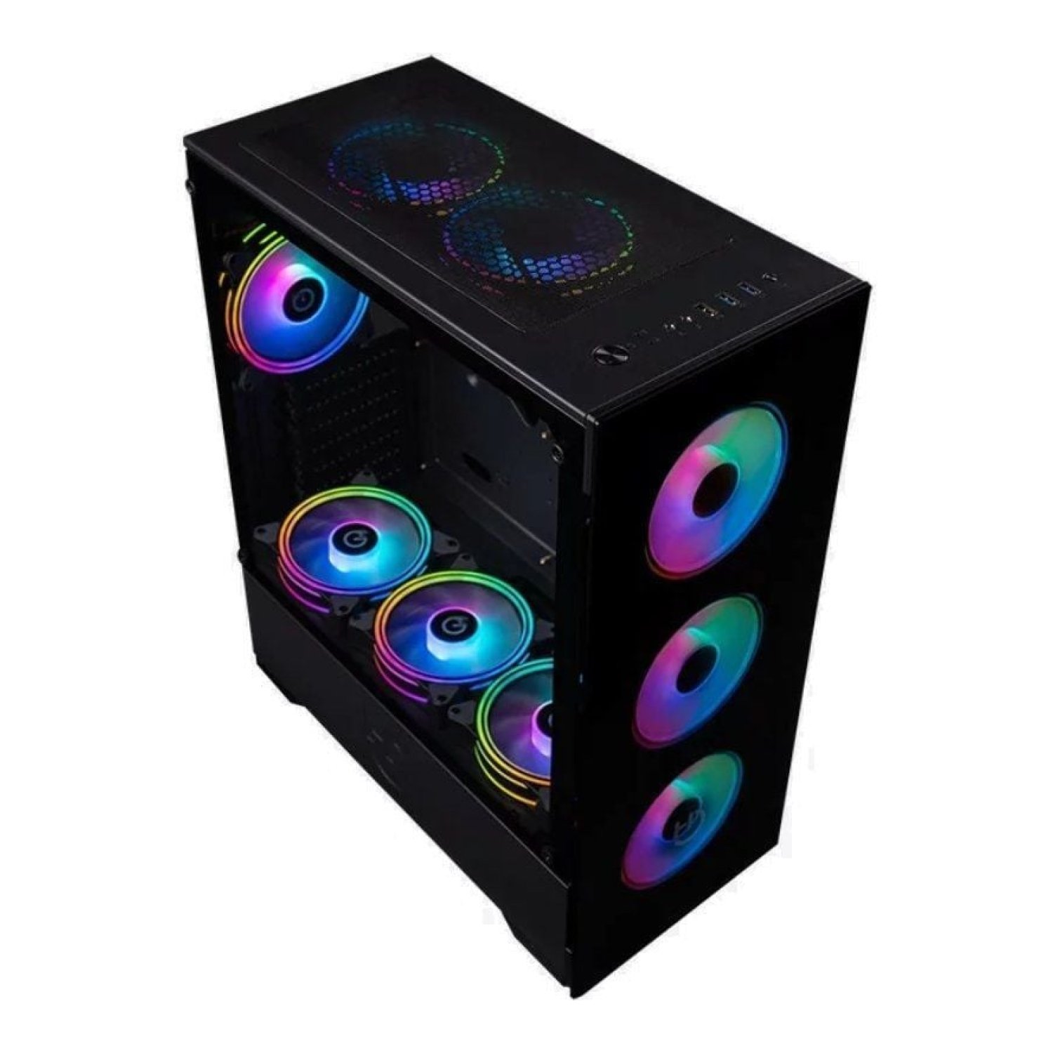 Hiditec Z20 Aura · Caja Gaming Semitorre · ATX · Iluminación RGB