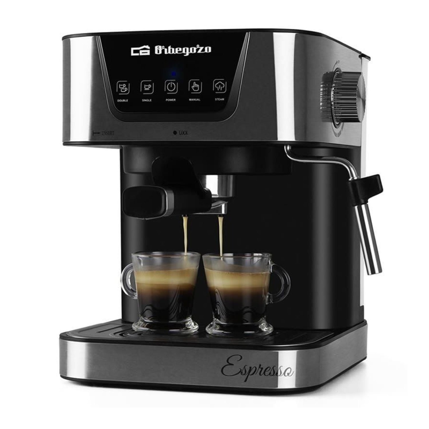 Orbegozo EX 6000 · Cafetera Expreso · 1050W · 20 Bares