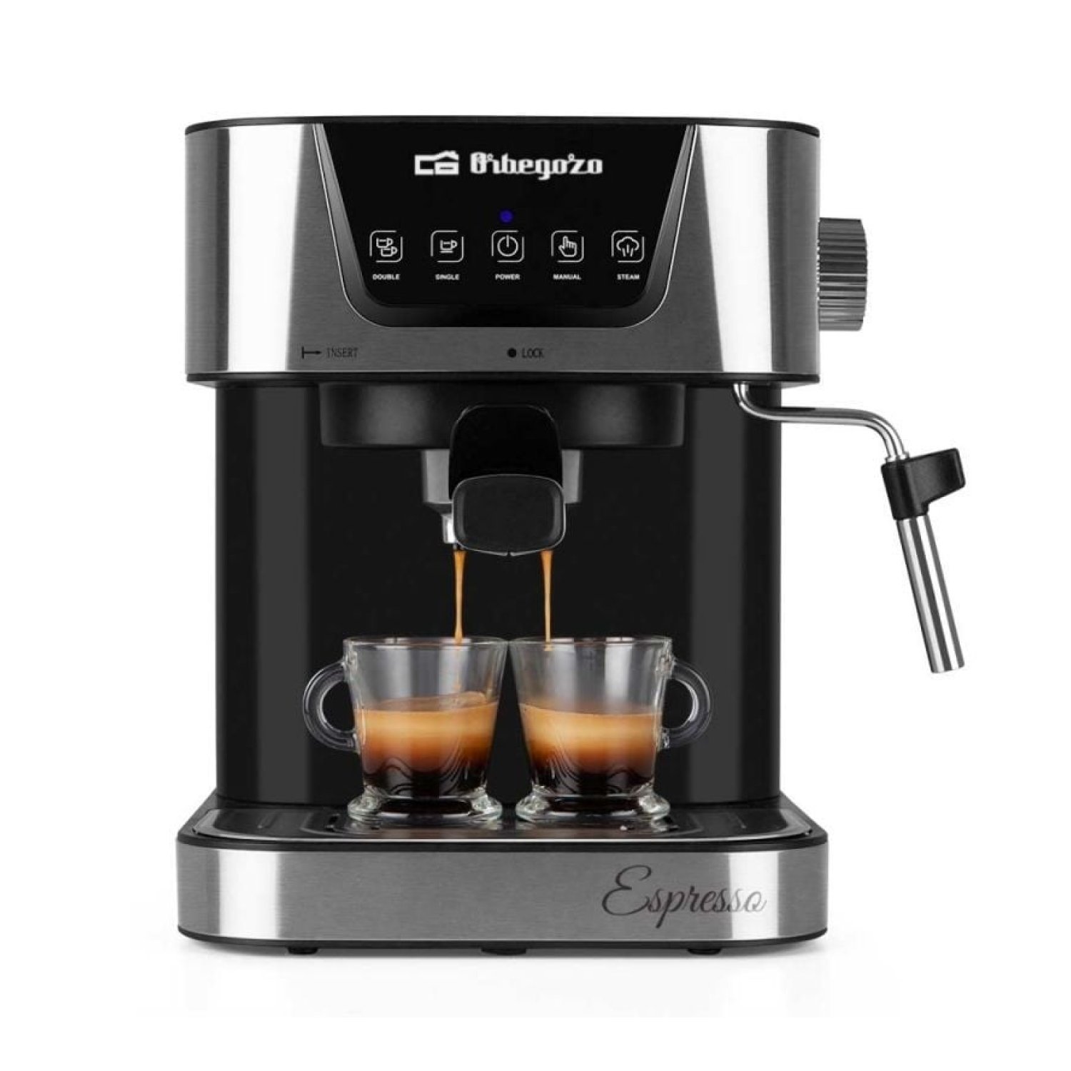 Orbegozo EX 6000 · Cafetera Expreso · 1050W · 20 Bares