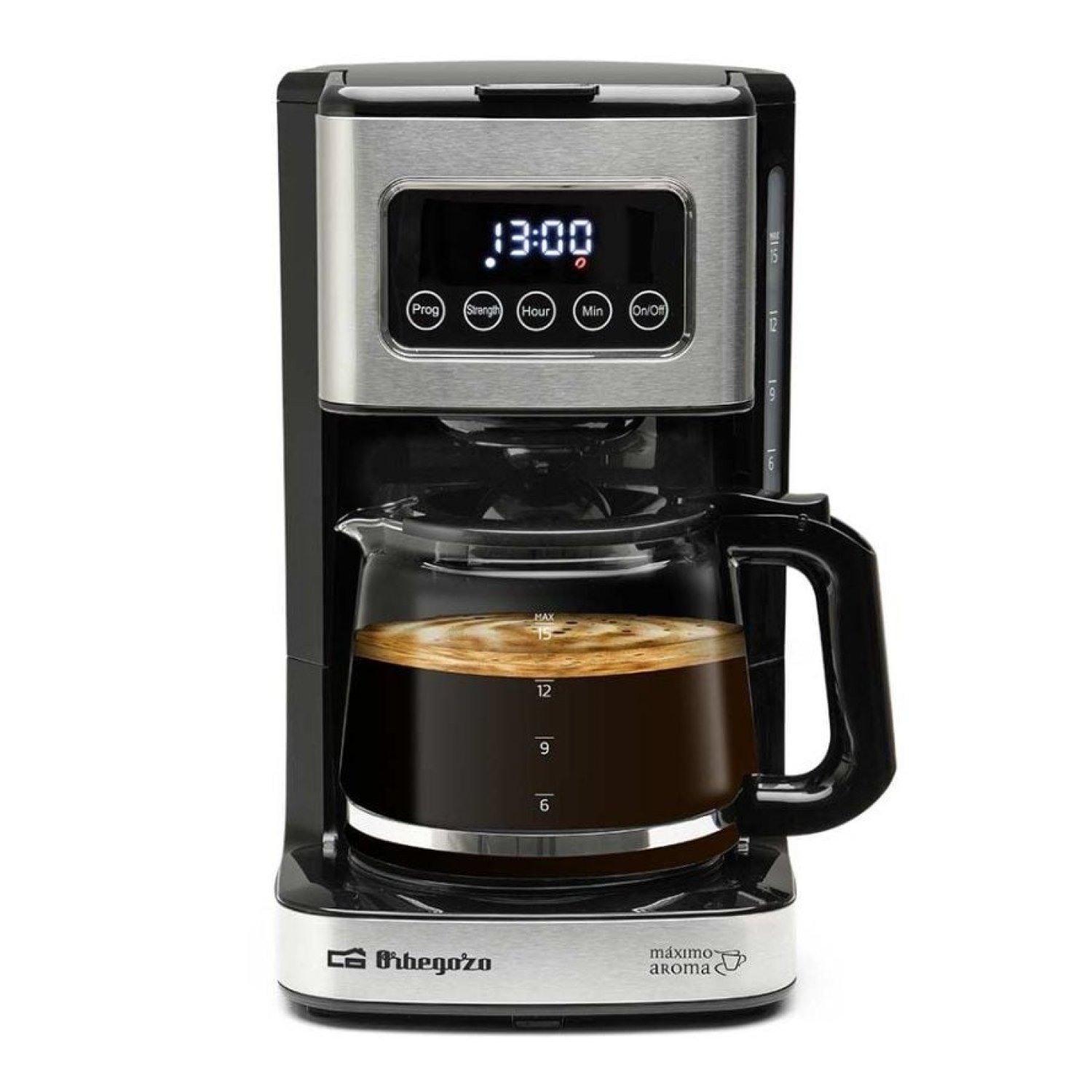 Orbegozo CG 6015 · Cafetera de Goteo · 15 Tazas · Negra