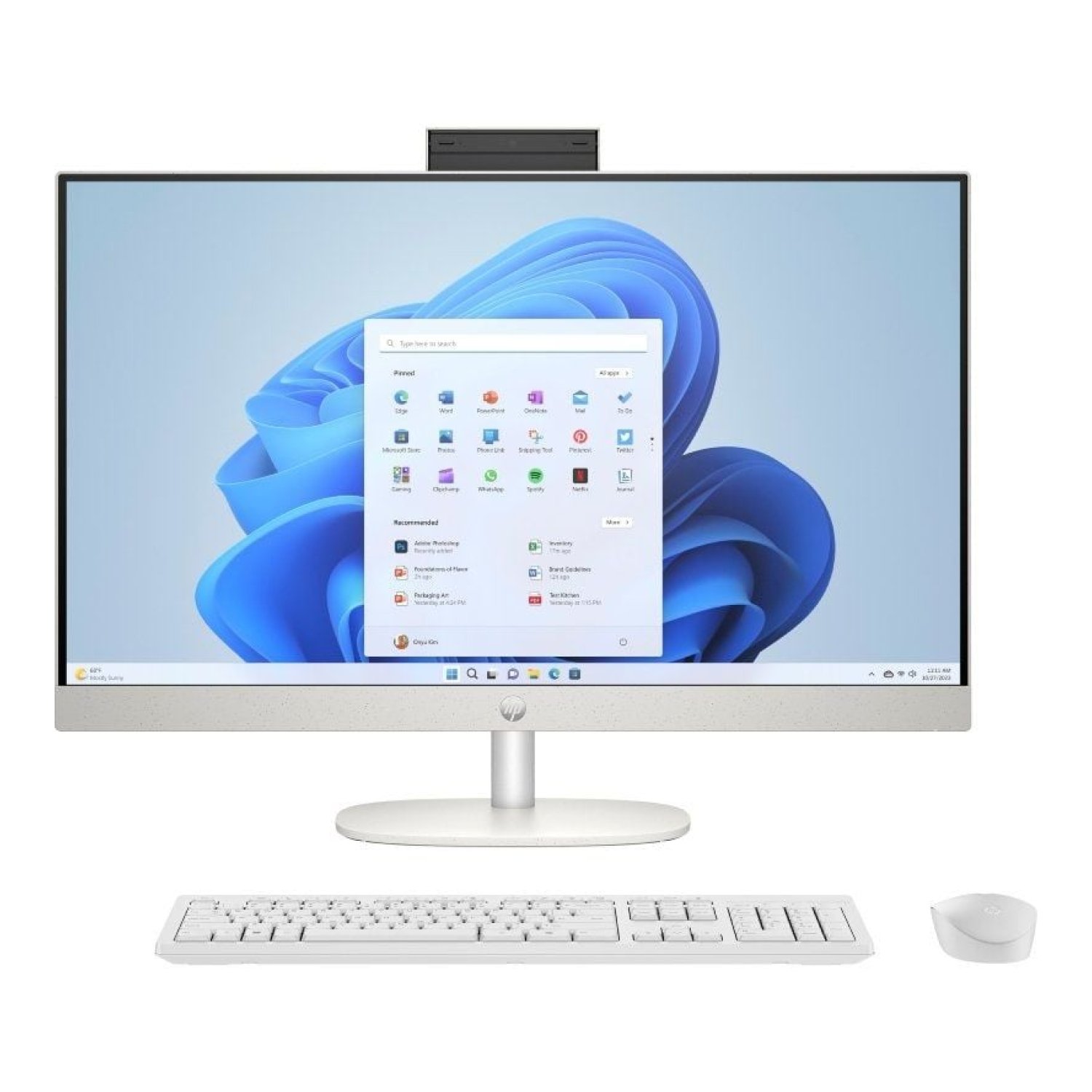 HP All-in-One 27" · Intel Core Ultra 5-225U · 16GB RAM · 1TB SSD · Windows 11