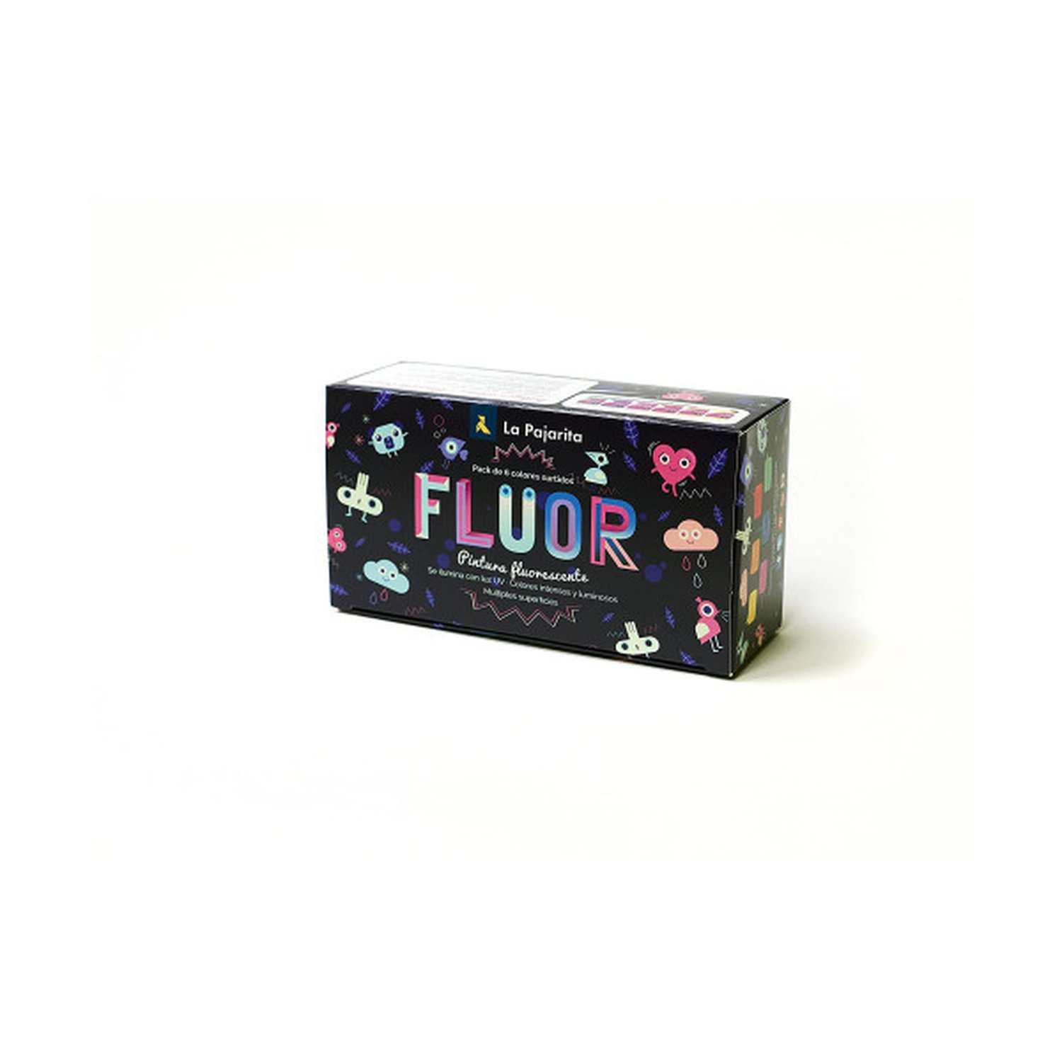 KIT PINTURA FLUORESCENTE 6 COLORES SURTIDOS LA PAJARITA 119397