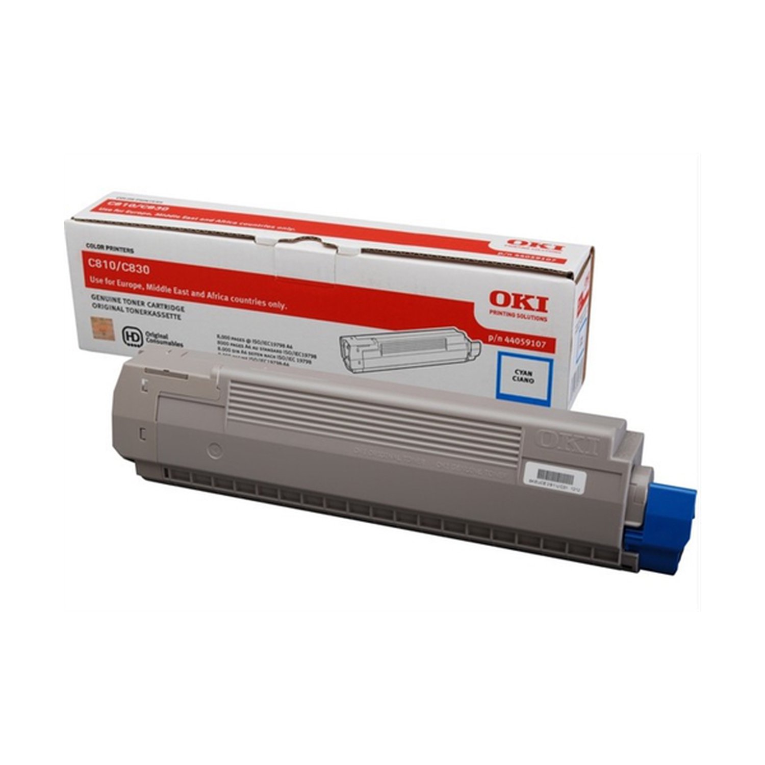 OKI TONER C810 / C830 - 8.000 PAG. CYAN