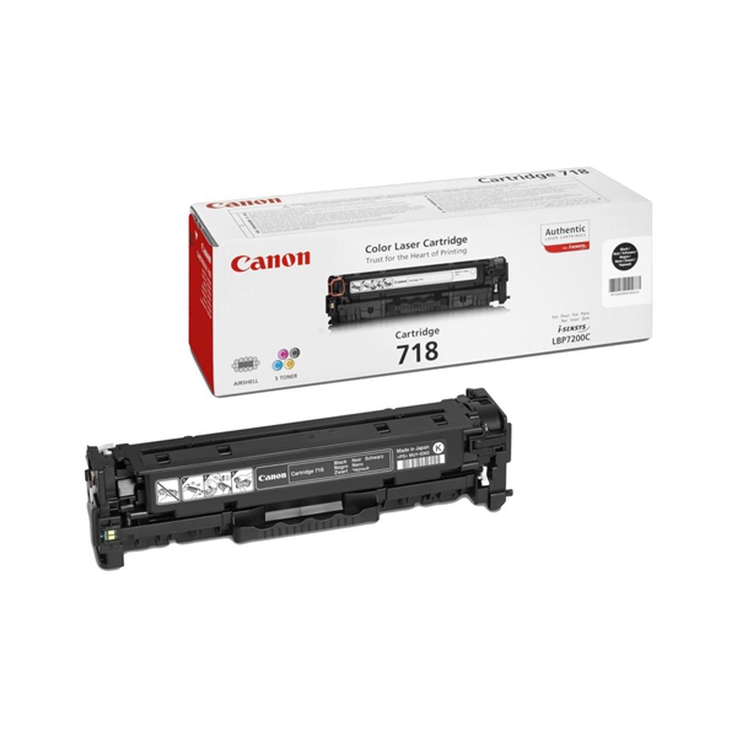 CANON TONER NEGRO CRG718BK 3.400 PAG. LBP/7200CDN SERIE MF83XX