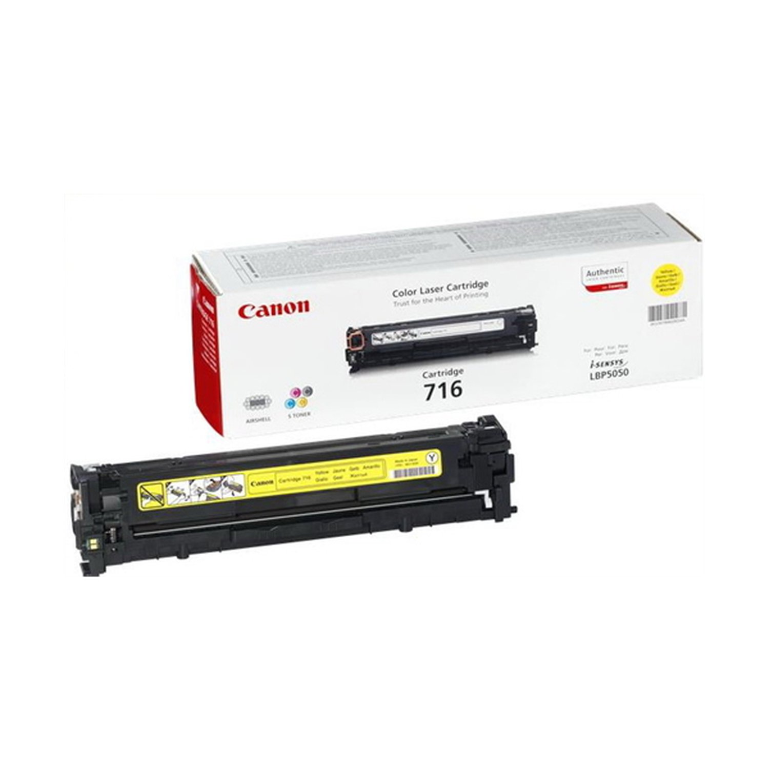 CANON TONER AMARILLO CRG716Y 1.500 PAG. LBP/5050/5050N MFC/8050