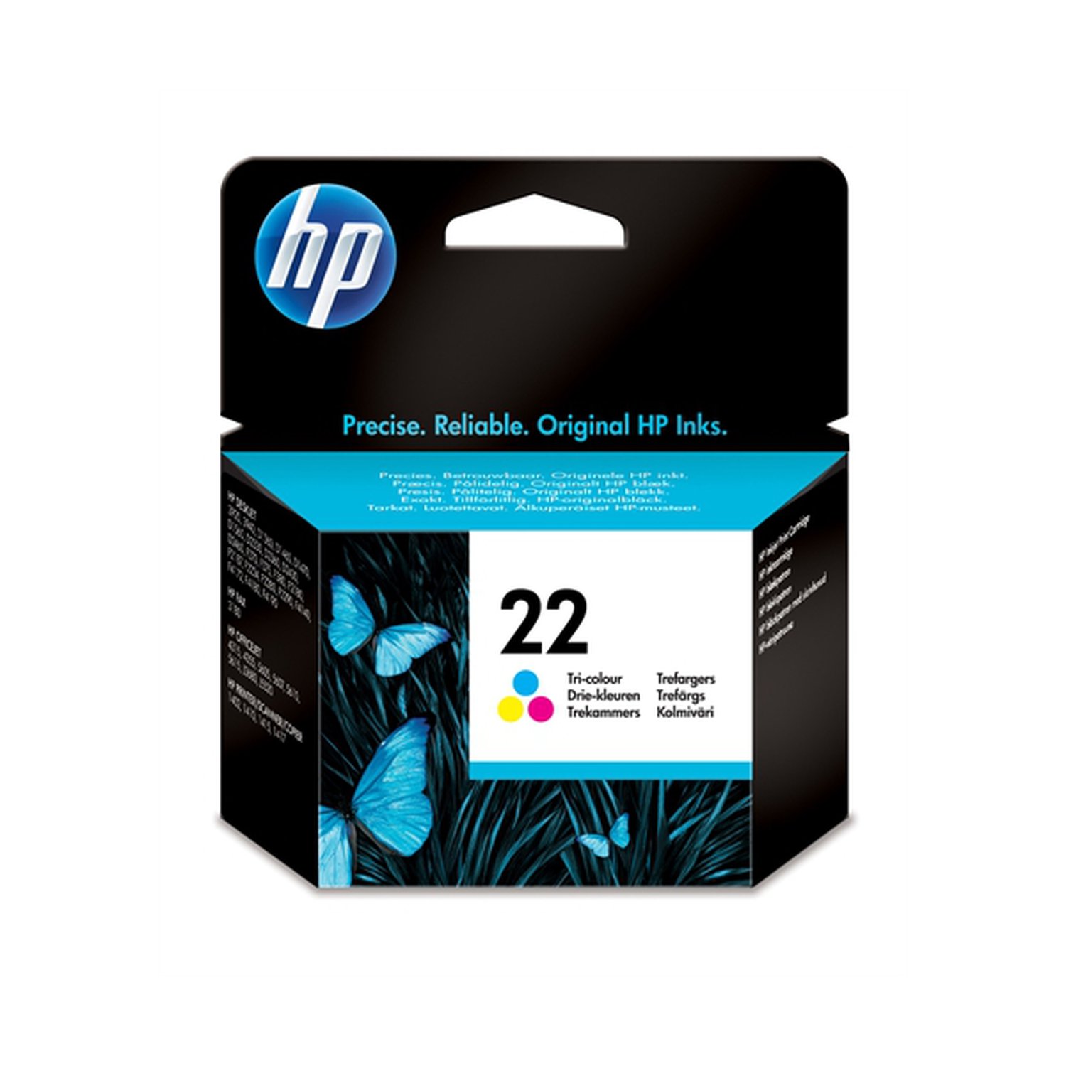 HP CARTUCHO TRICOLOR Nº22 5ML 165 PAG. DESKJET/350/380/2180/2460/3910/3920/3940/4100/4180 DESKJET D/1311/1320/1330/1341/1360/1368/1430/1461/2360/2400 DESKJET F/300/370 PSC SERIES/1400 OFFICEJET/4315