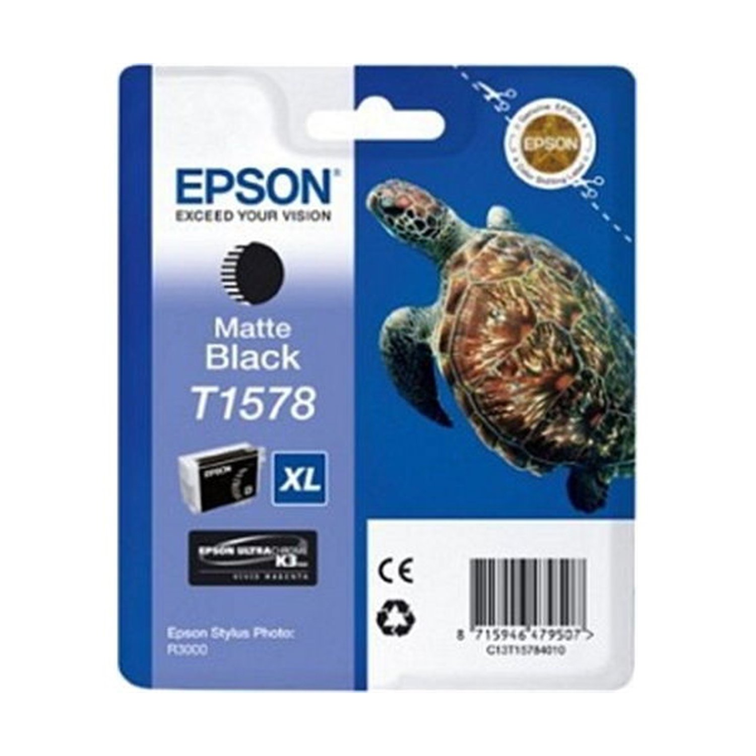 EPSON CARTUCHO NEGRO MATE T1578 25,9ML R/3000