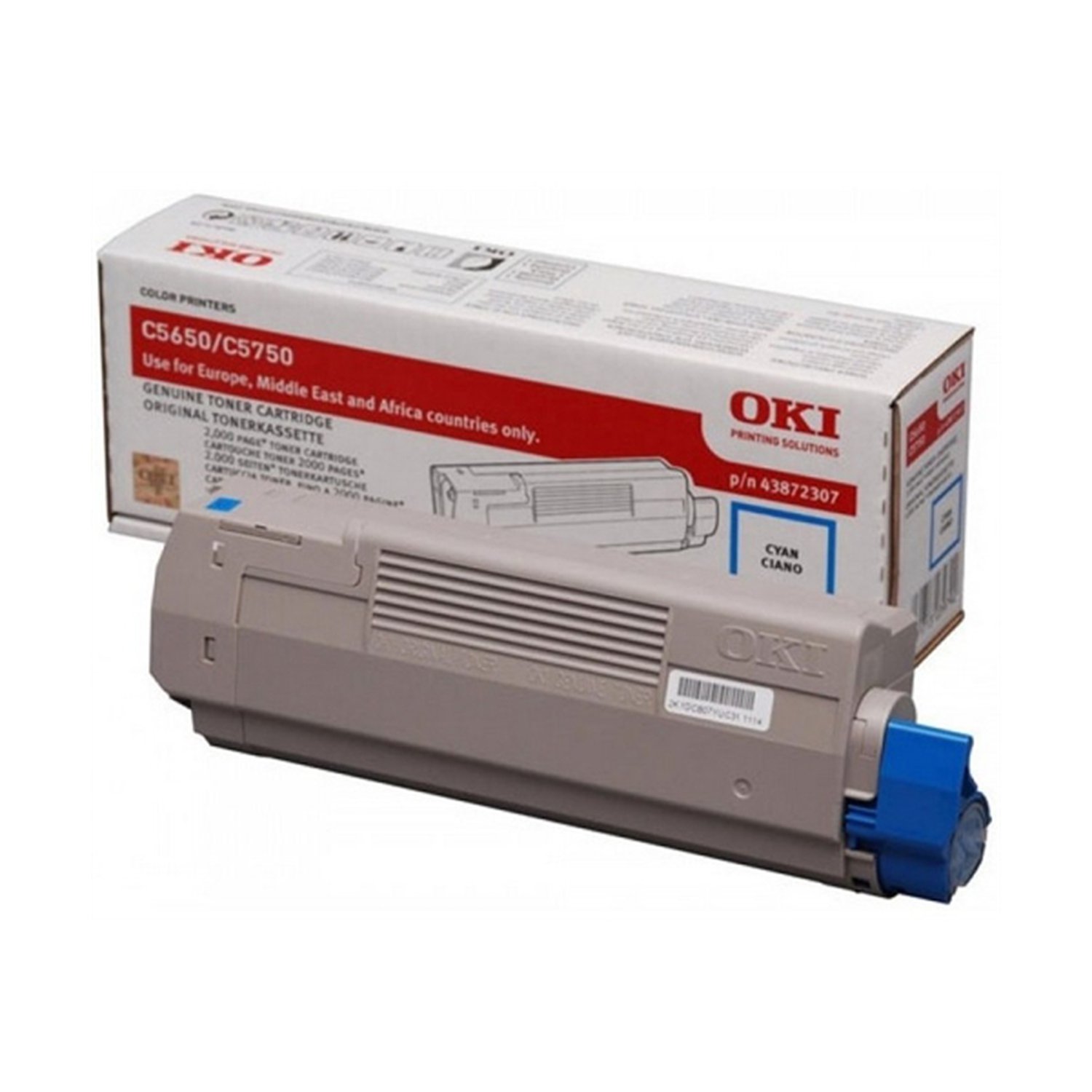 OKI TONER C5650 / C5750 - 2.000 PAG. CYAN