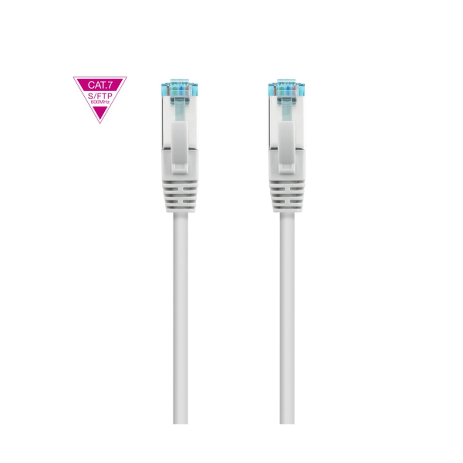 Nanocable - Cable de Red Cat.7 600MHZ LSZH SFTP PIMF AWG26 - Gris - 50 cm