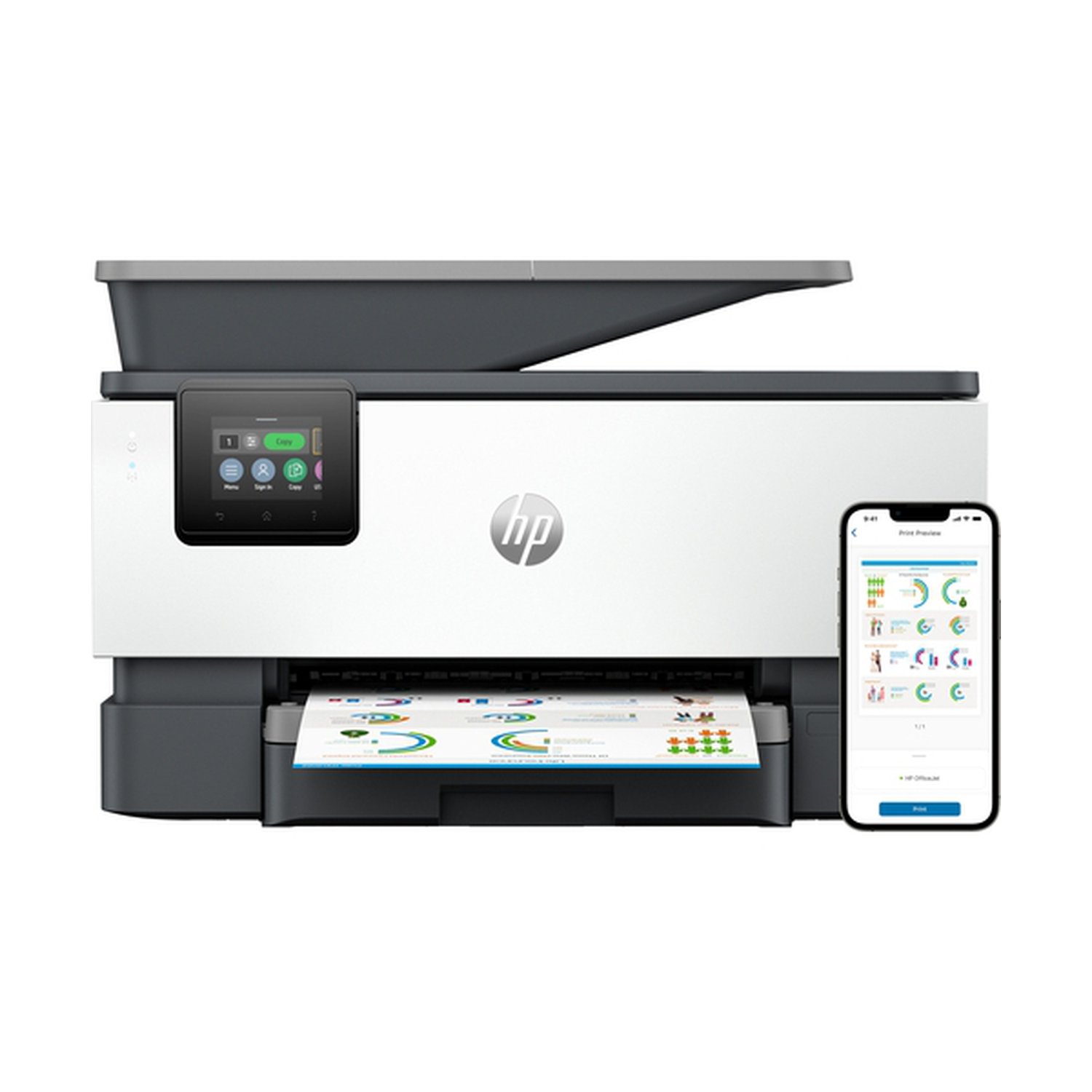 HP Multifunción Officejet Pro 9120b WiFi/ Fax/ Dúplex/ ADF/ Blanca