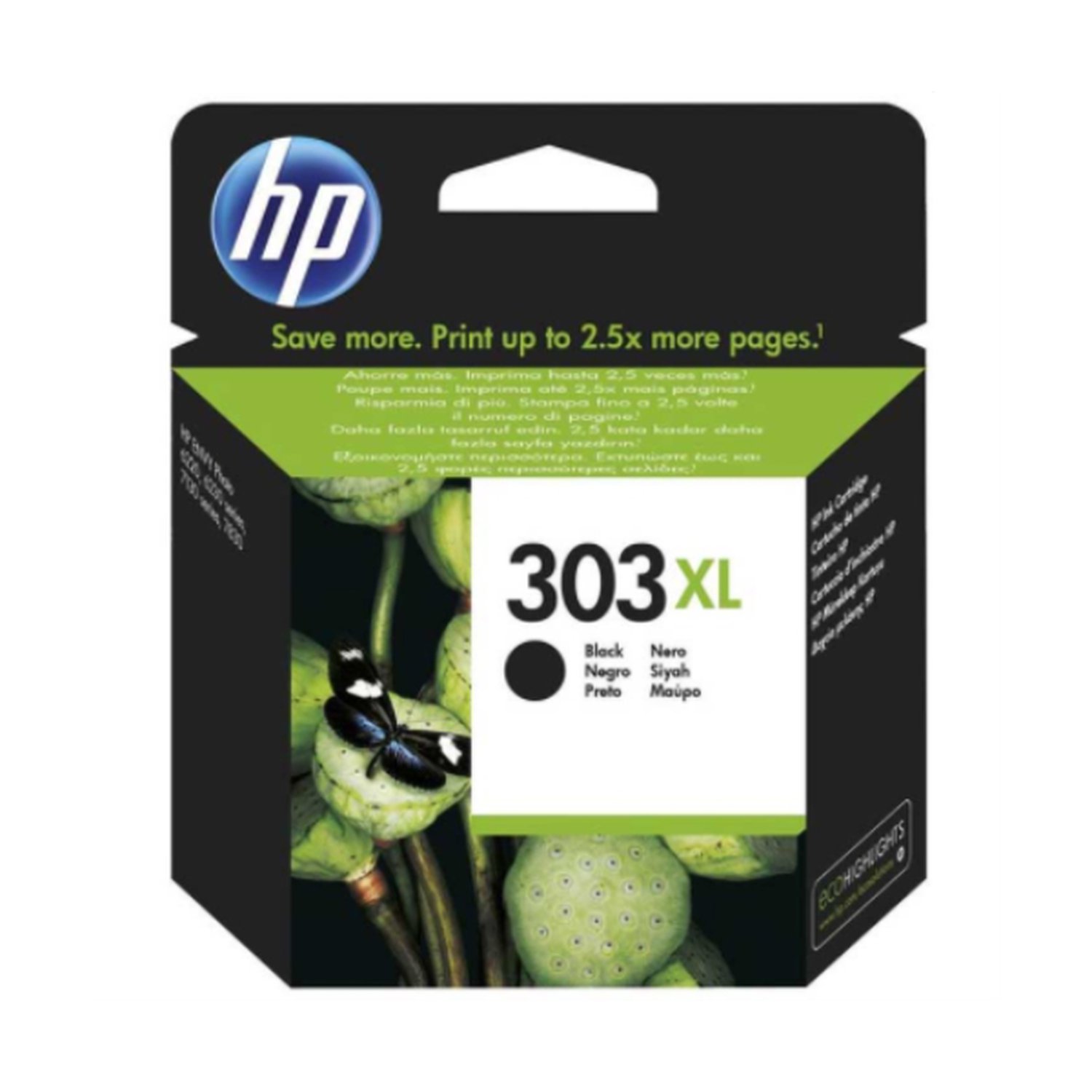 HP Cartucho 303XL Negro Envy Photo 6230/7130/7134/7830