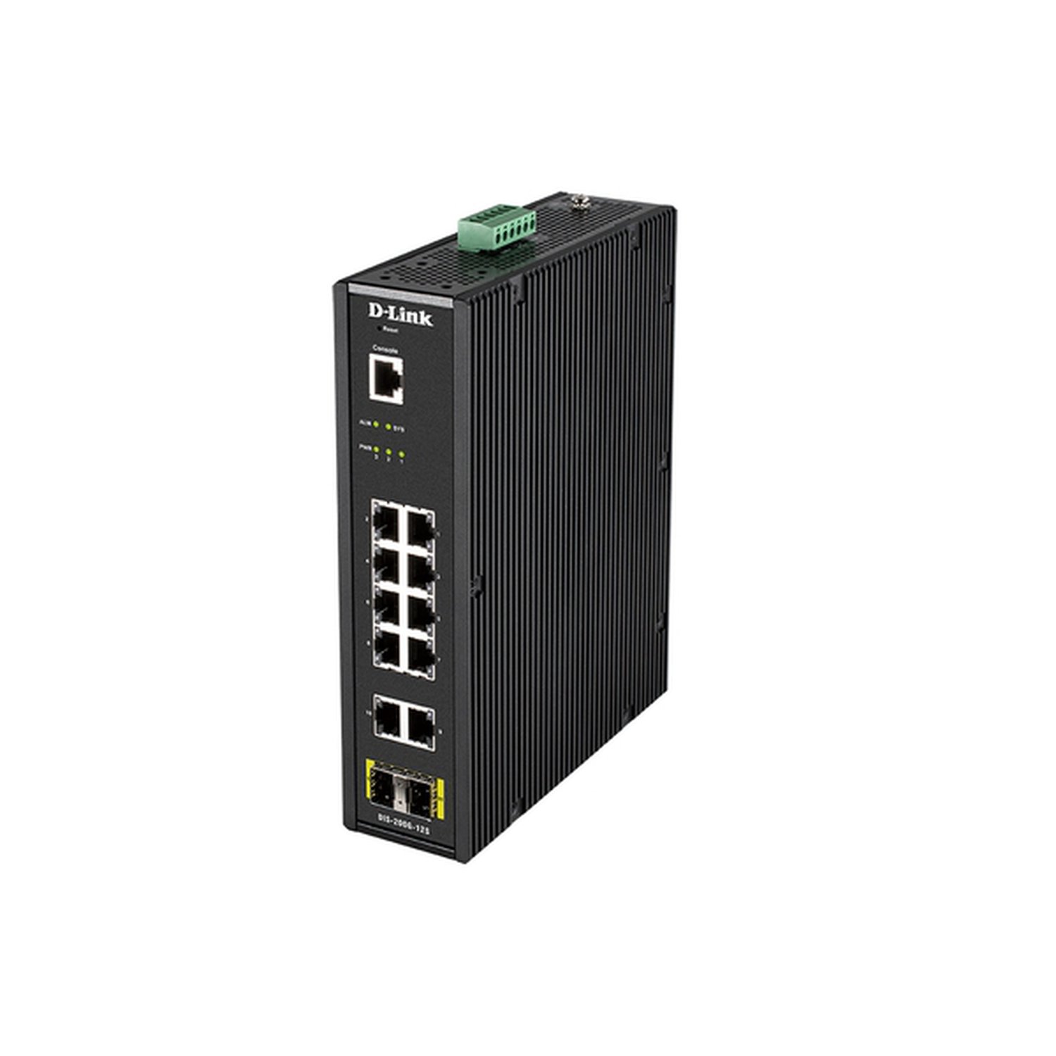 SWITCH INDUSTRIAL D-LINK DIS-200G-12S 10P GIGA Y 2P SFP   CARRIL DIN VLAN QoS IGMP