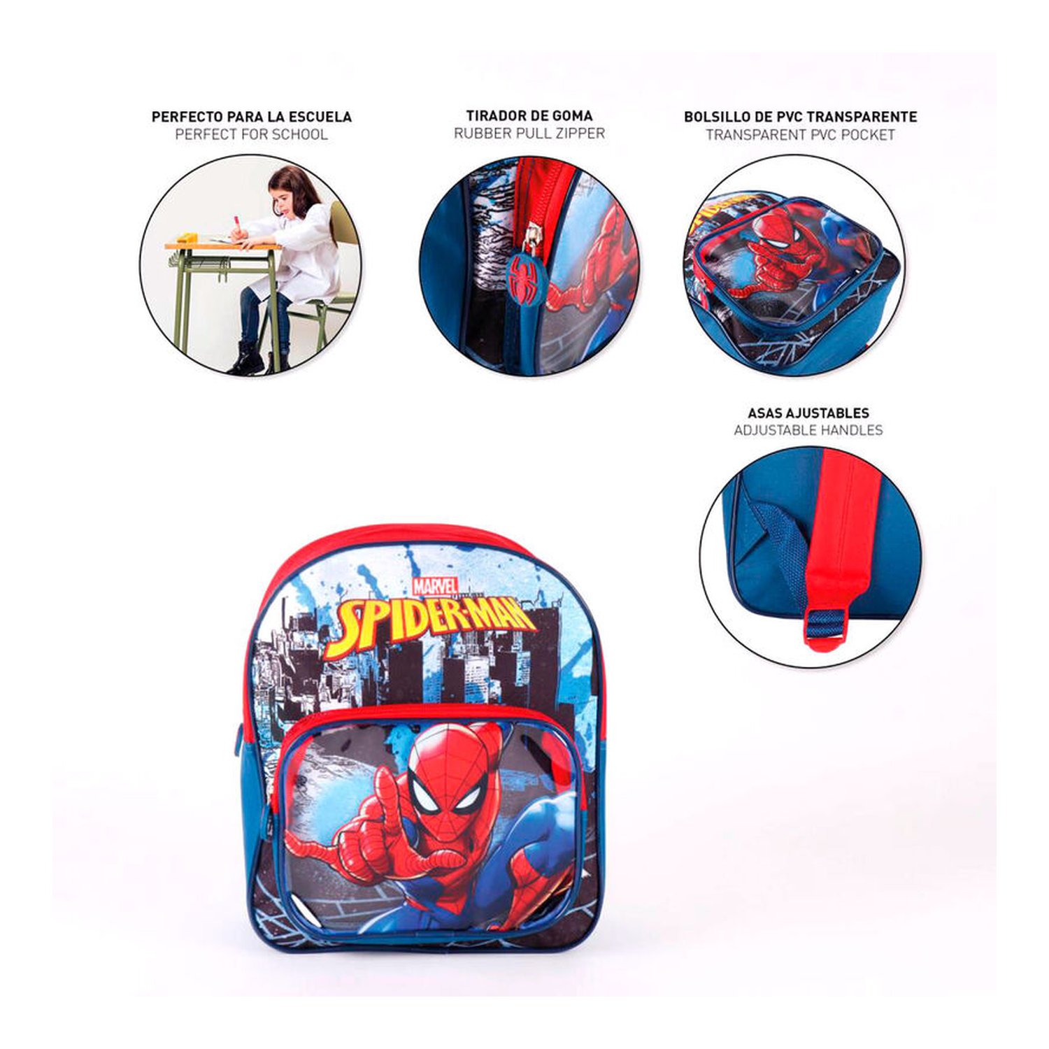 Mochila Spiderman Marvel 30cm
