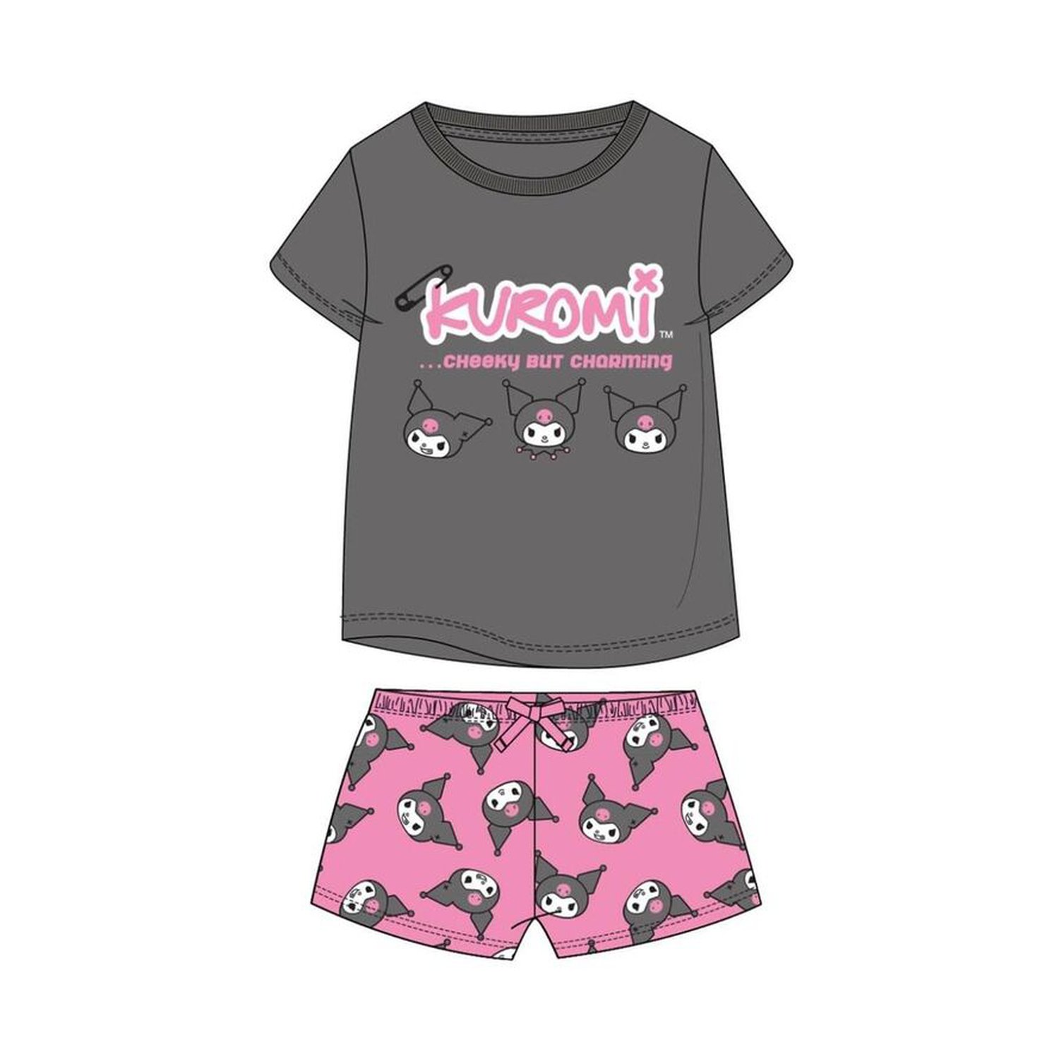 Pijama Kuromi Hello Kitty (12 Uds)