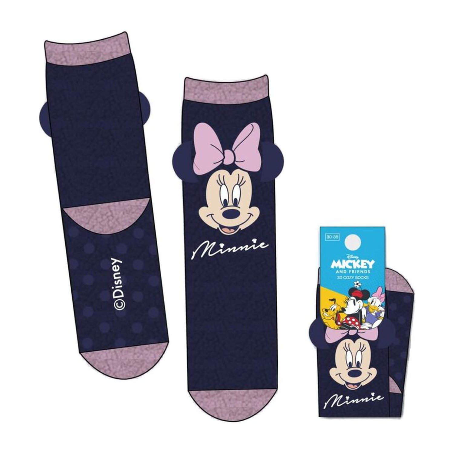 Calcetines antideslizantes Minnie Disney (6 Uds)