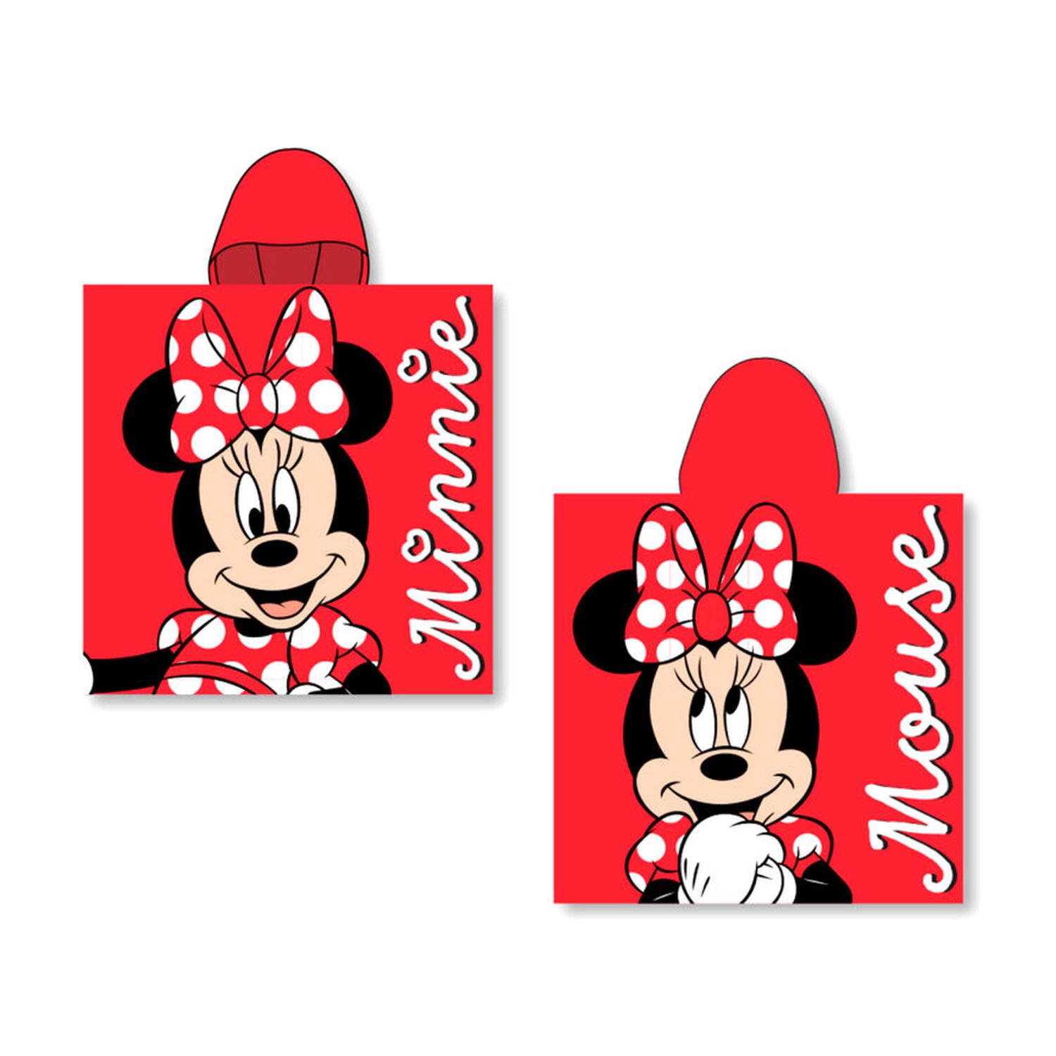 Poncho toalla Minnie Disney algodon