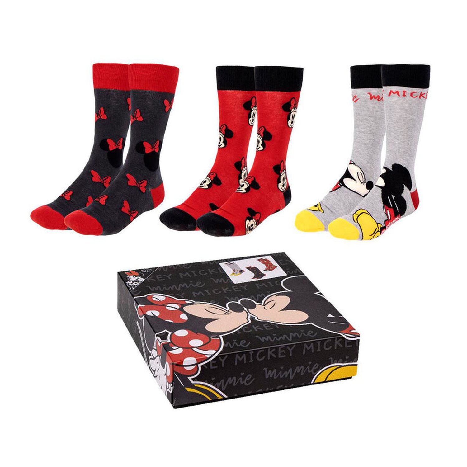 Set 3 calcetines Minnie Disney adulto
