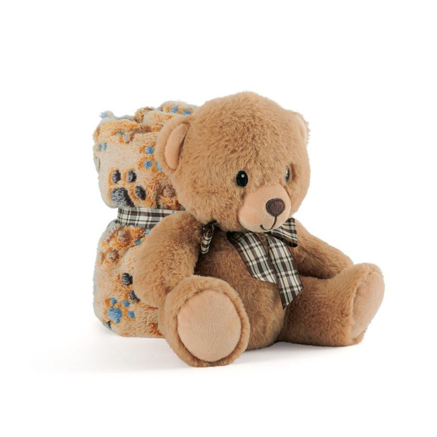 Peluche + manta suave Oso Teddy 22cm