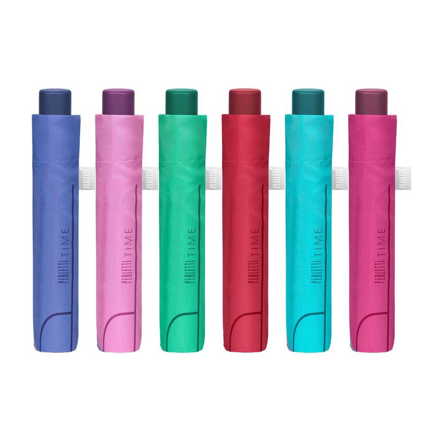 Paraguas plegable manual slim colores 52cm surtido (6 Uds)