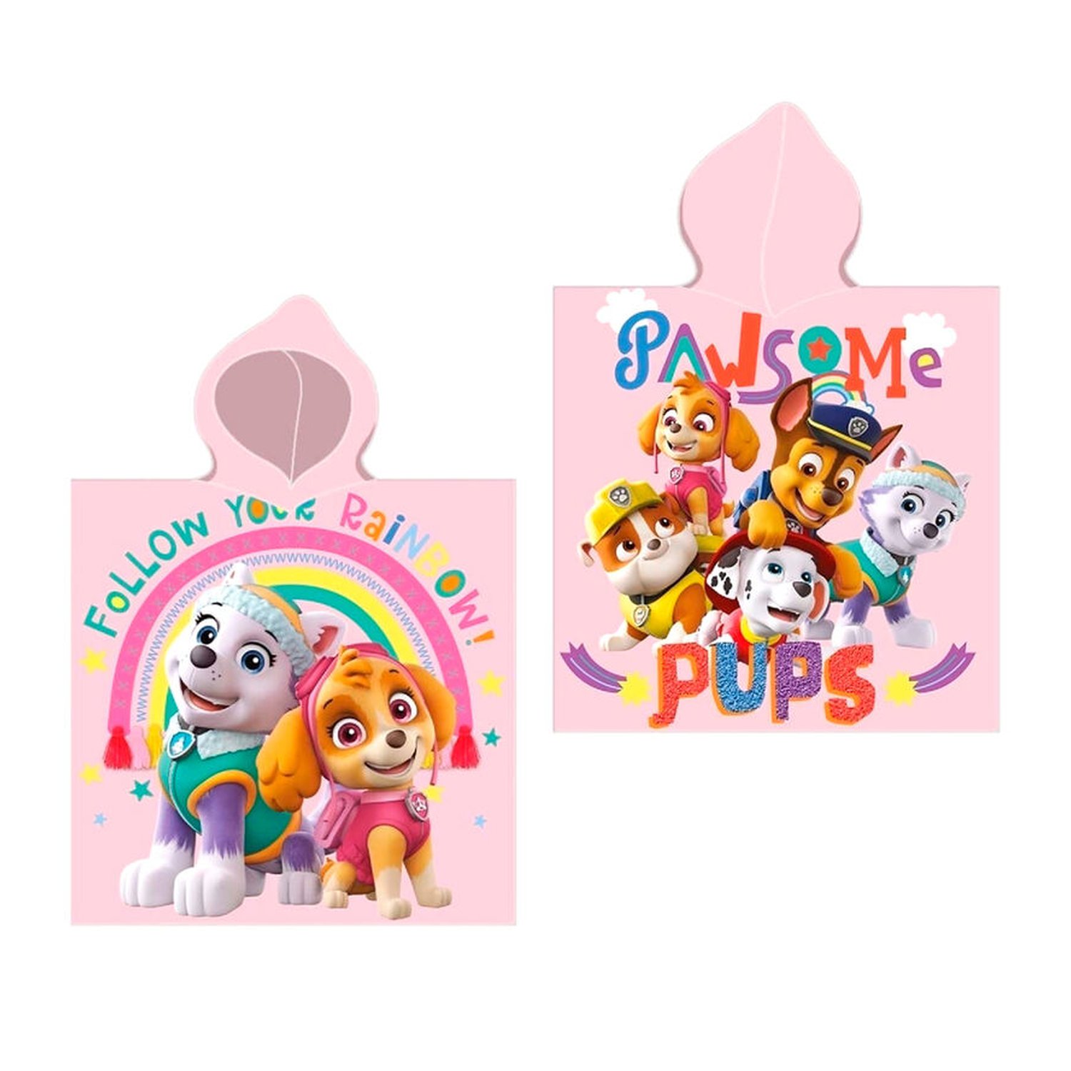 Poncho toalla Patrulla Canina Paw Patrol algodon