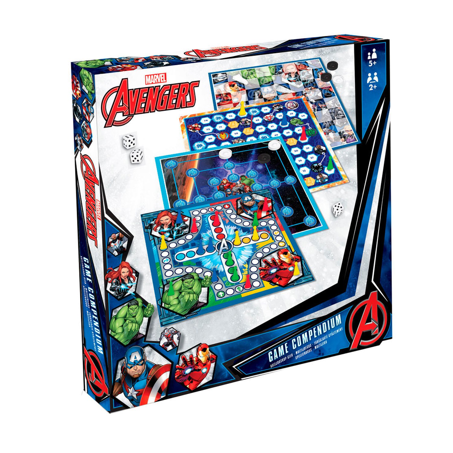Set 4 juegos de mesa Los Vengadores Avengers Marvel