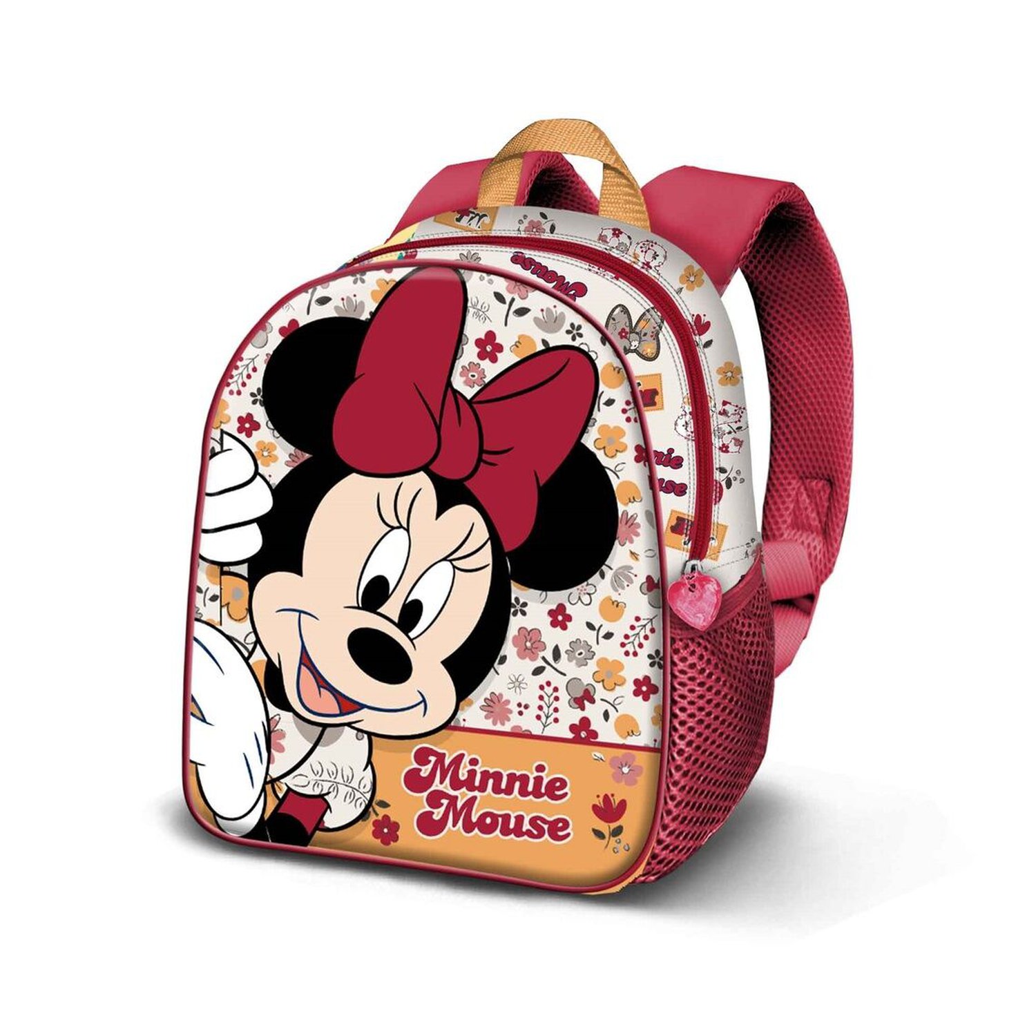 Mochila 3D Flowered Minnie Disney 31cm