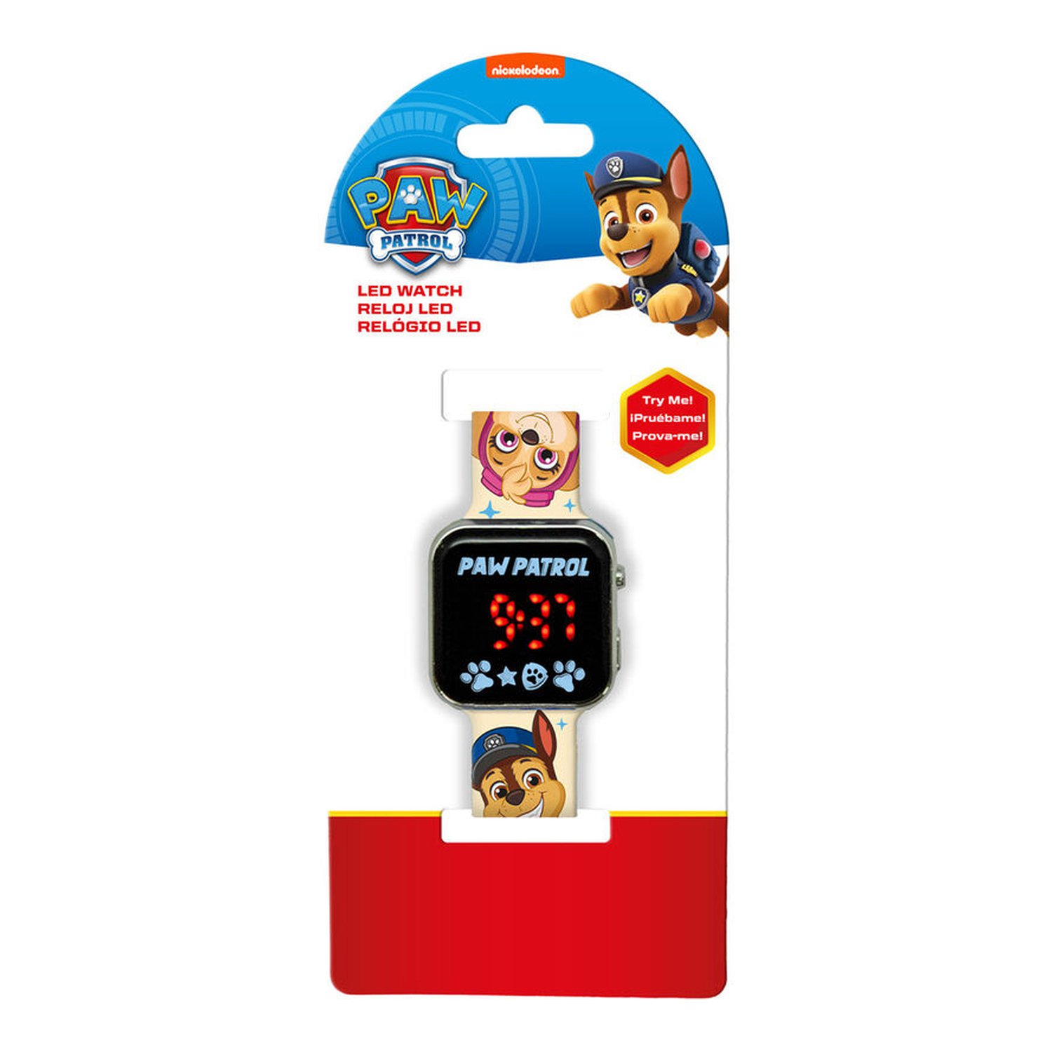 Reloj led Patrulla Canina Paw Patrol