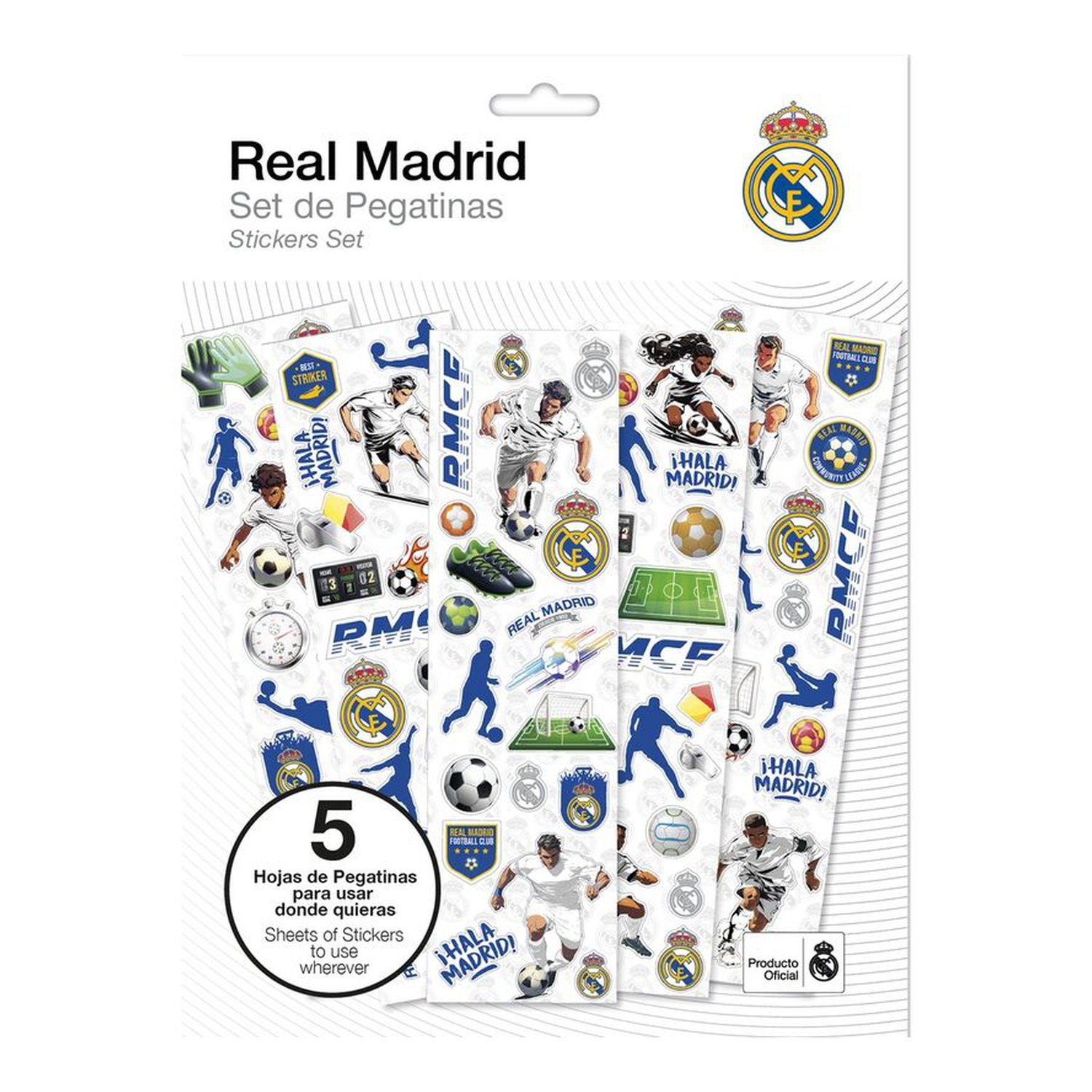 Set pegatinas Real Madrid (24 Uds)