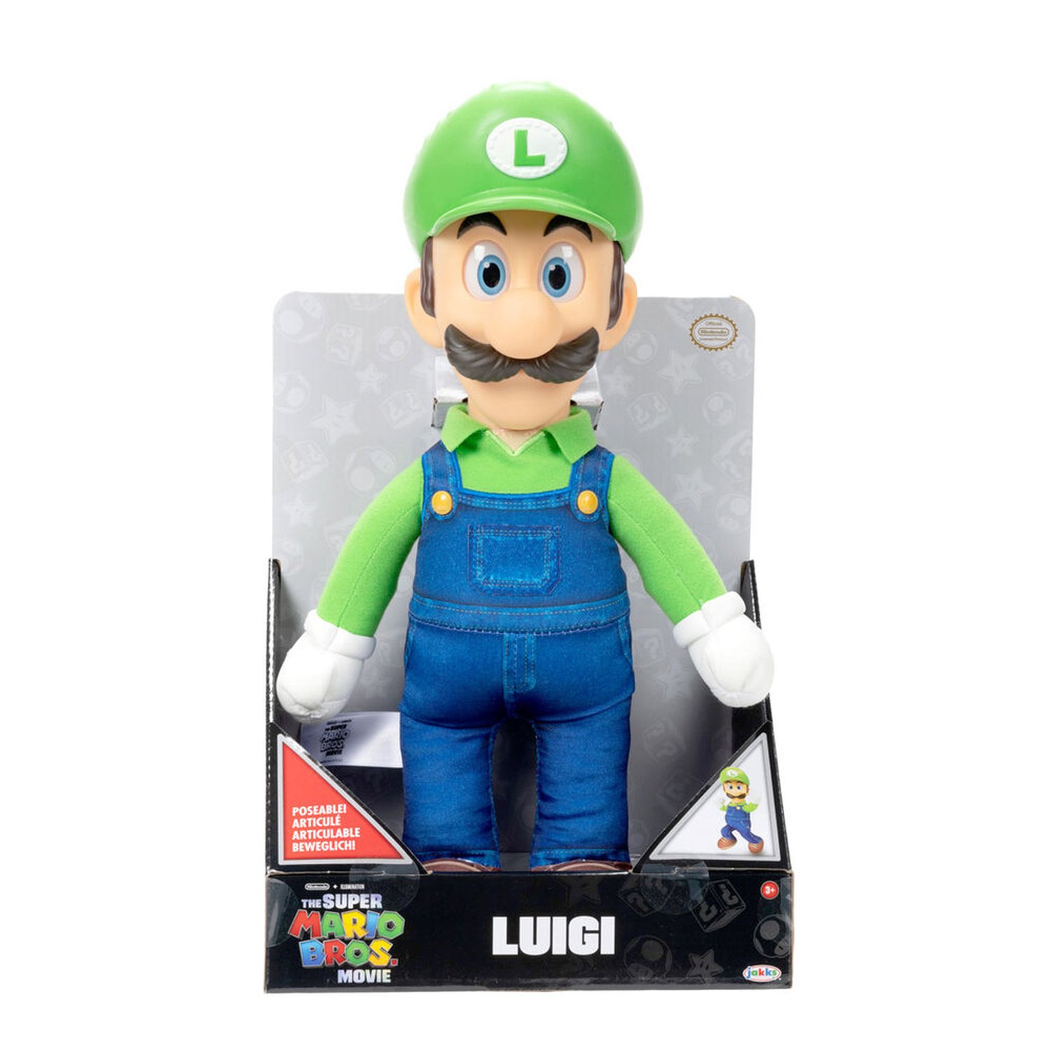 Peluche Luigi La Pelicula Super Mario Bros 30cm