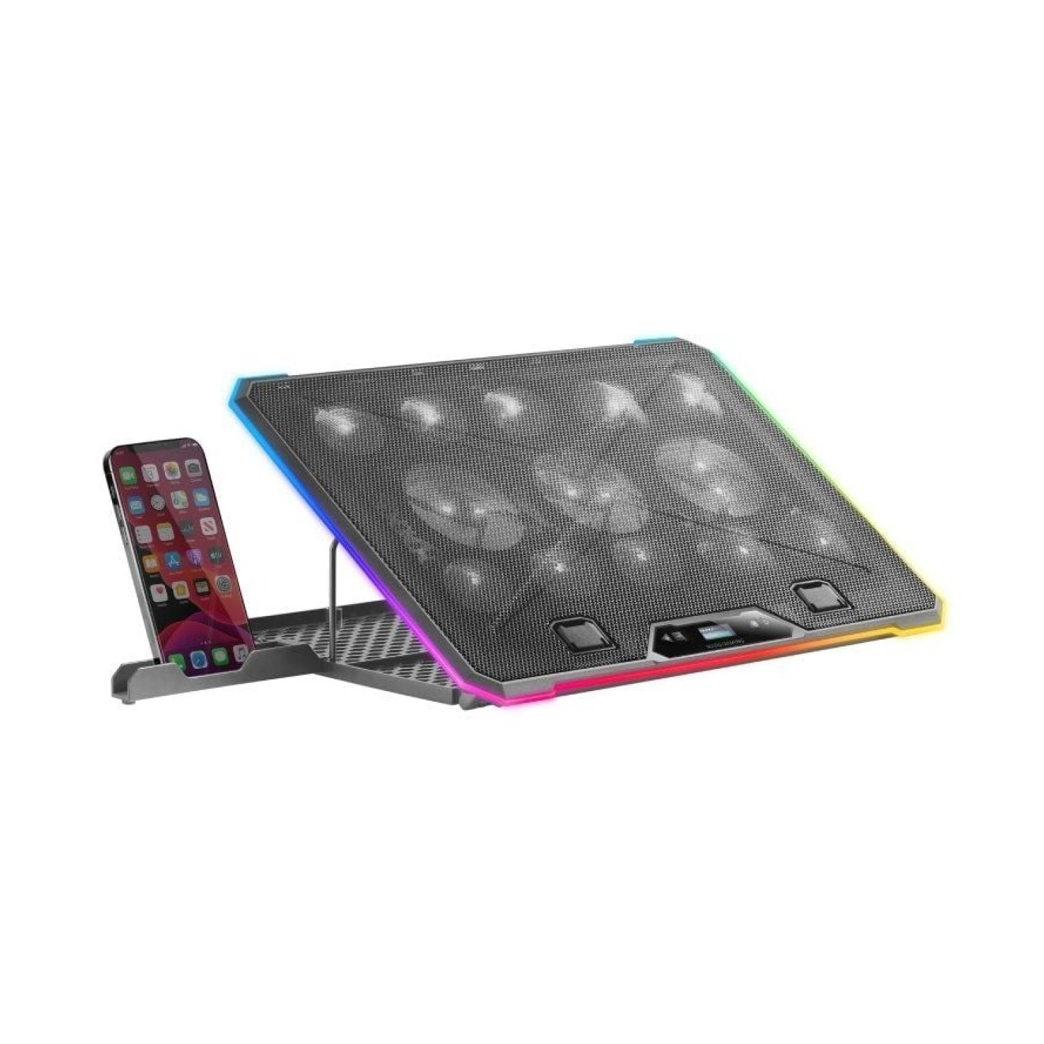 Mars Gaming MNBC13 · Soporte Refrigerante para Portátiles · Hasta 17" · LED