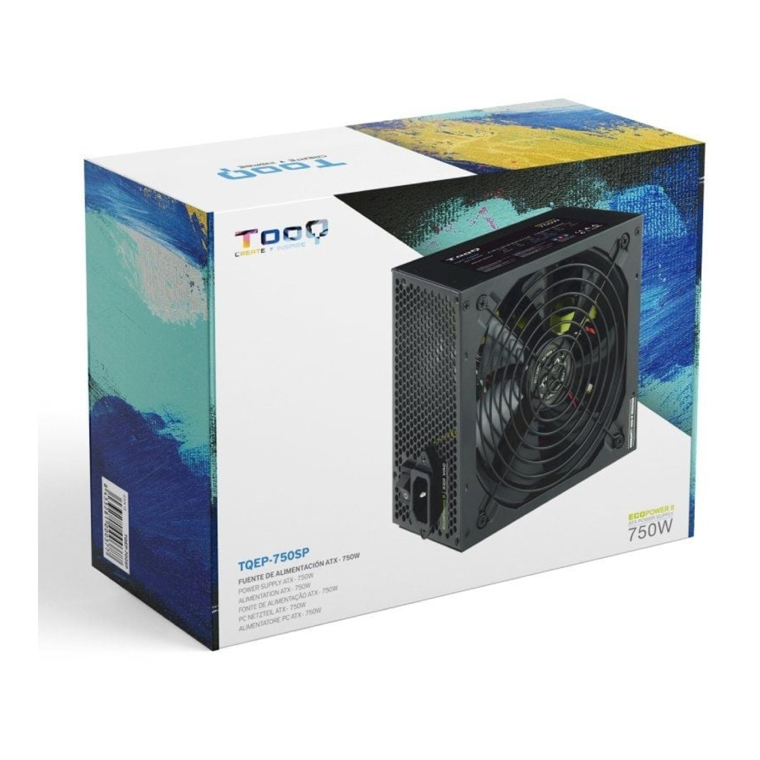 Tooq Apollo · Fuente Alimentación 750W · Ventilador 14cm