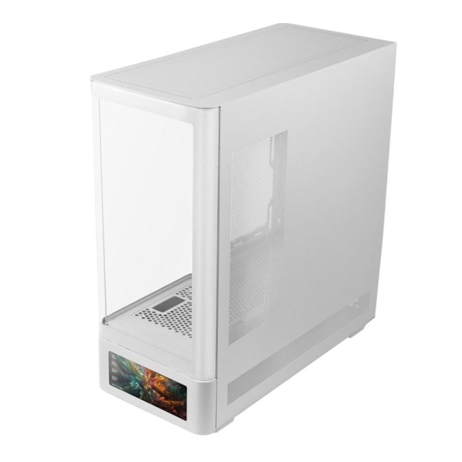 Mars Gaming MC-LCDPRO · Caja Semitorre ATX · Blanca · Panel LCD