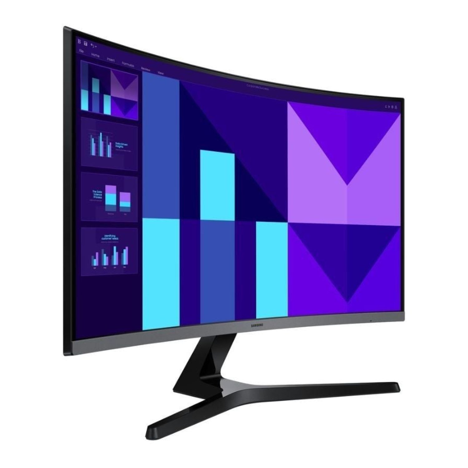 Samsung Essential S3 · Monitor Curvo 27" · Full HD · Negro y Plata