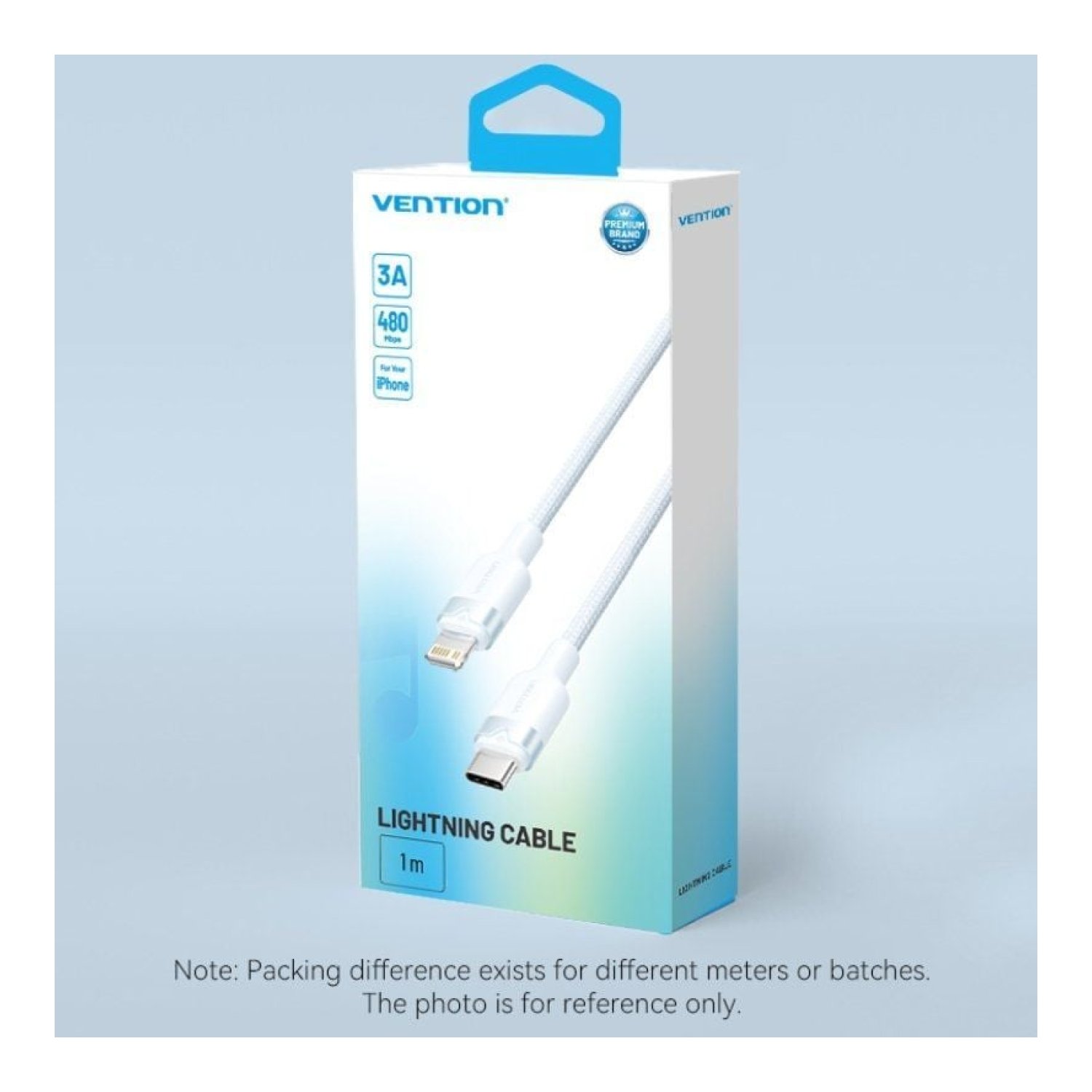 Vention Cable USB-C a Lightning · 2m · 27W · 480Mbps · Negro